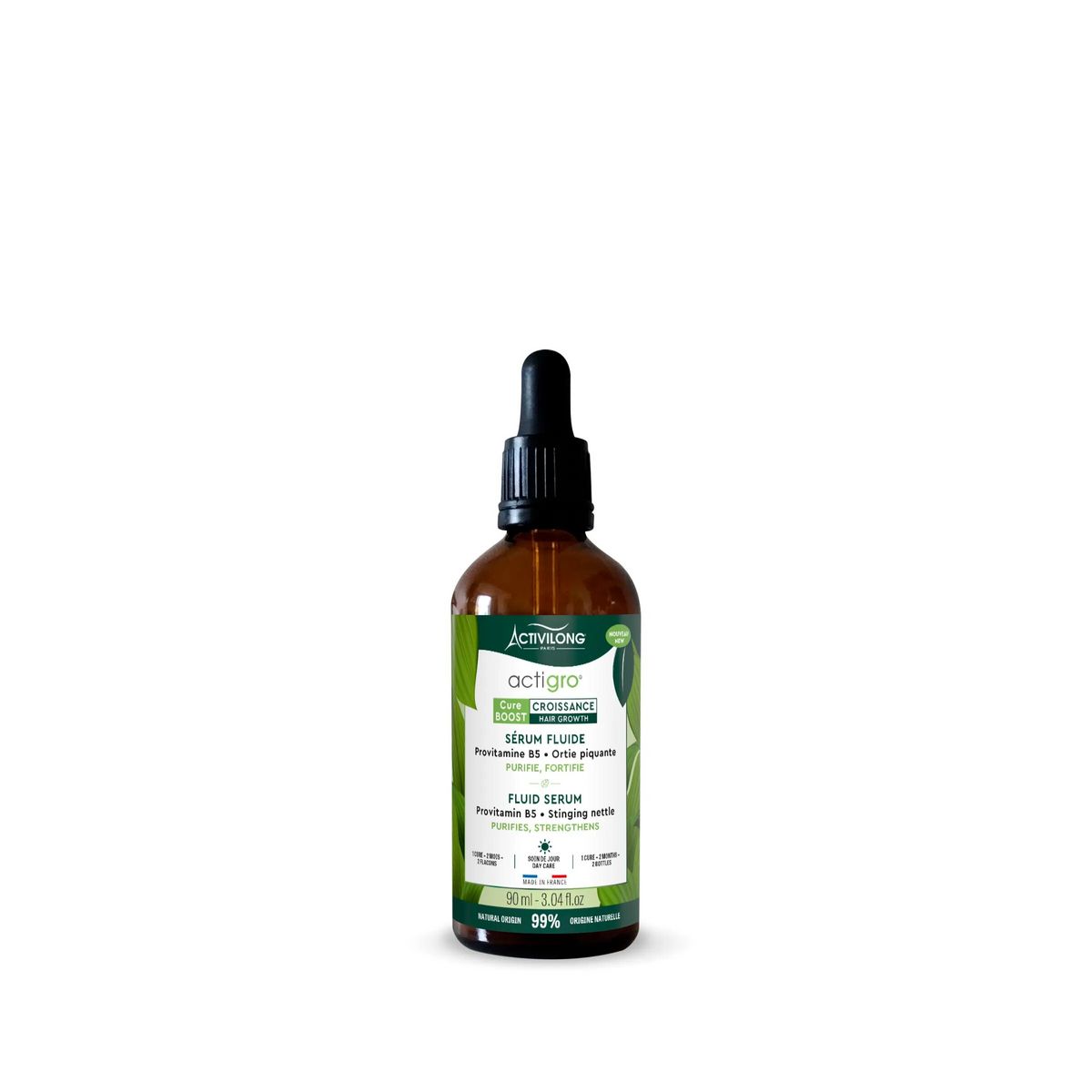 ACTIVILONG Actigro sérum fluide cure boost croissance cheveux provitamine B5 & ortie piquante 90ml