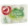 Voir la diapositive 3 : AUCHAN Papier toilette blanc ultra doux et parfumé 3 épaisseurs 6 rouleaux