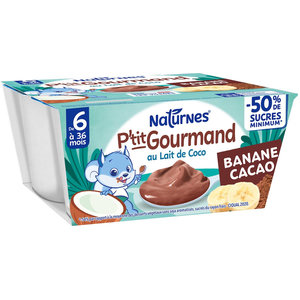 Nestlé P'tit Gourmand Semoule Au Lait Biscuitée - 4 X 100g, Dès 6 Mois, Sans Colorant Ni Conservateur