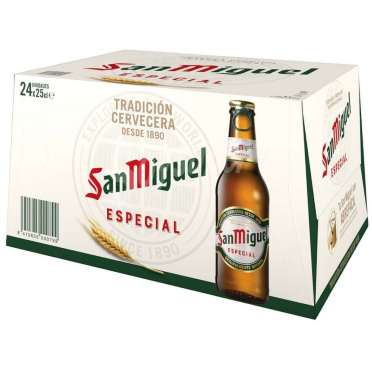 SAN MIGUEL Bière blonde 5.4% bouteilles 24x25cl