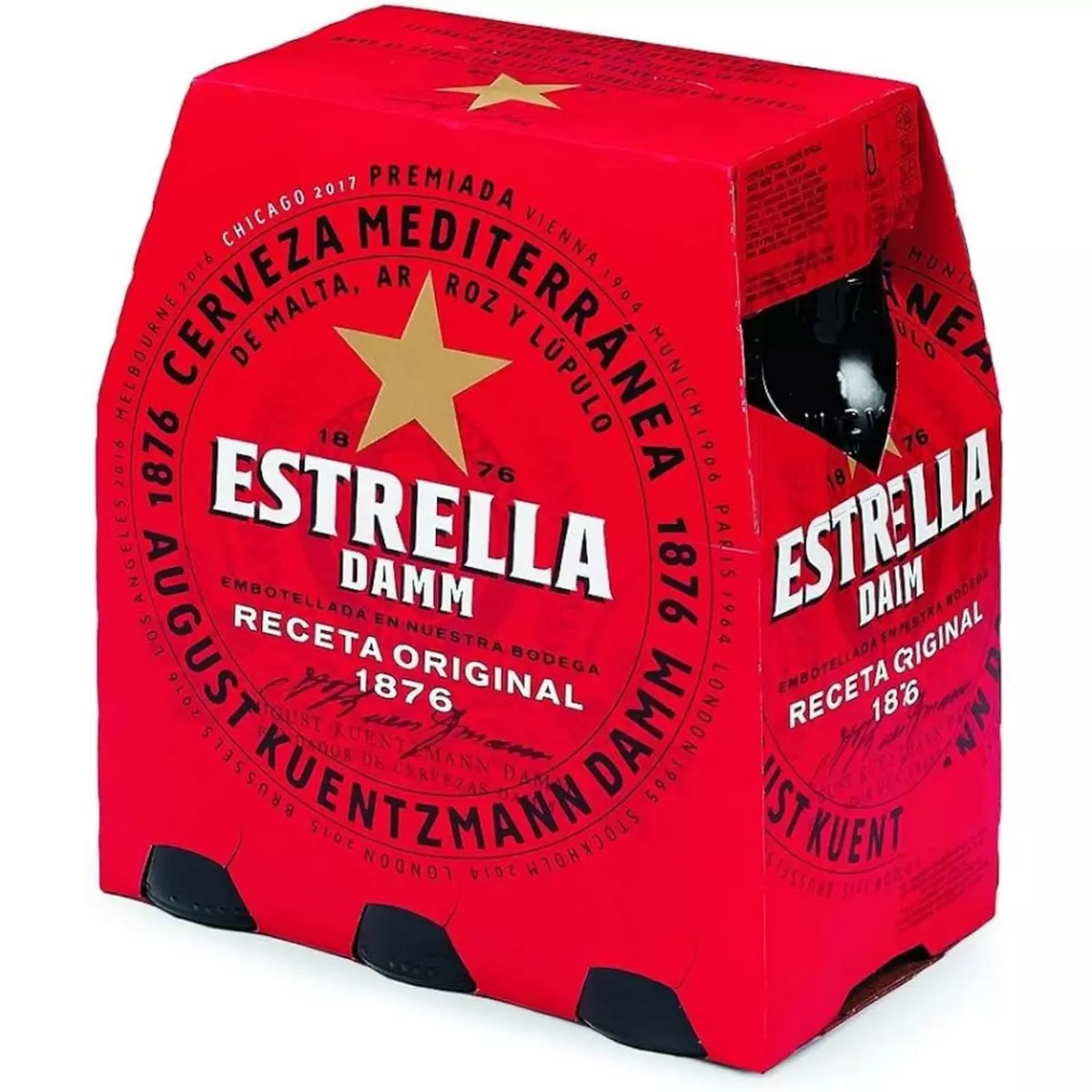ESTRELLA Damm bière blonde 5.4% bouteilles 6x25cl