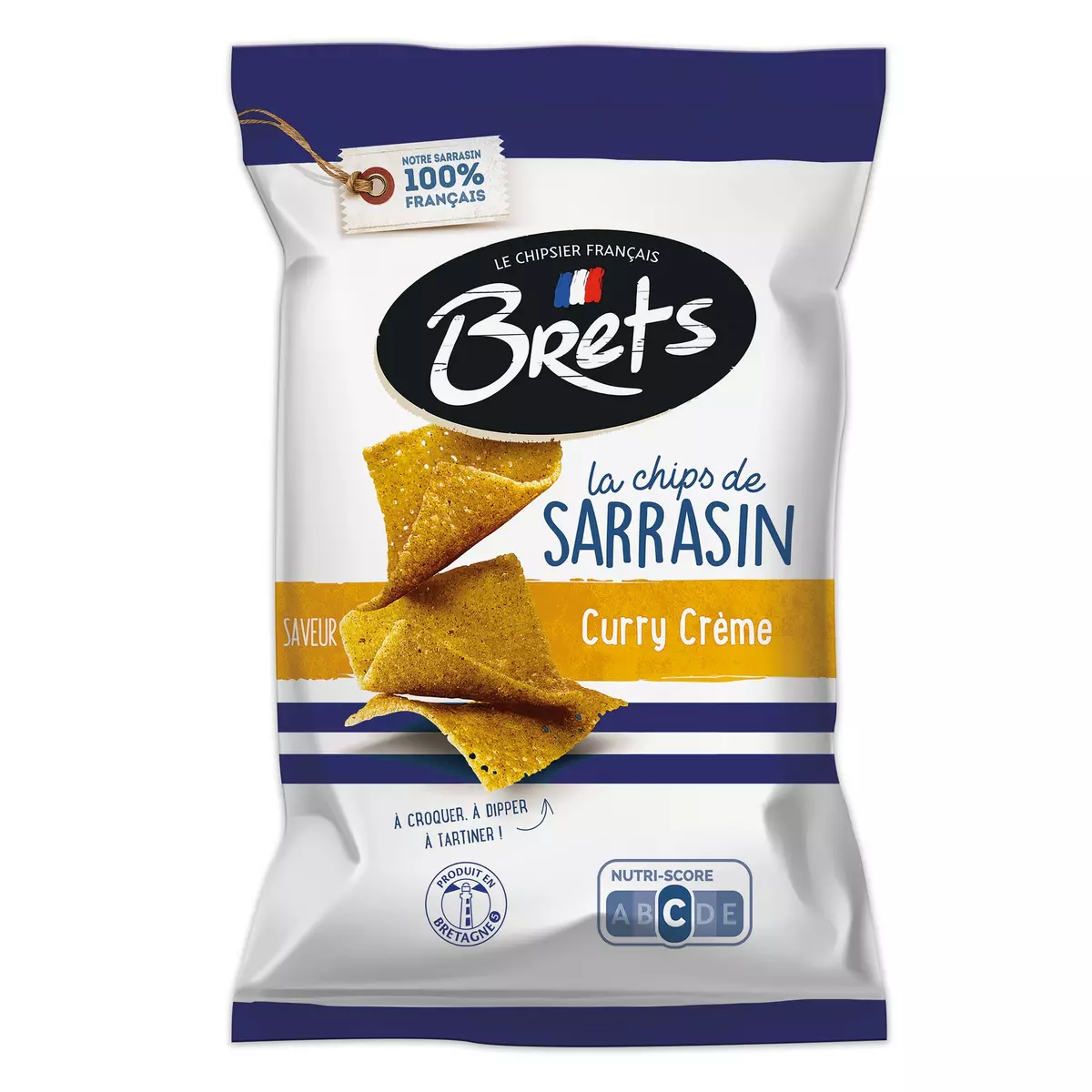 BRETS Chips de sarrasin saveur curry crème 120g