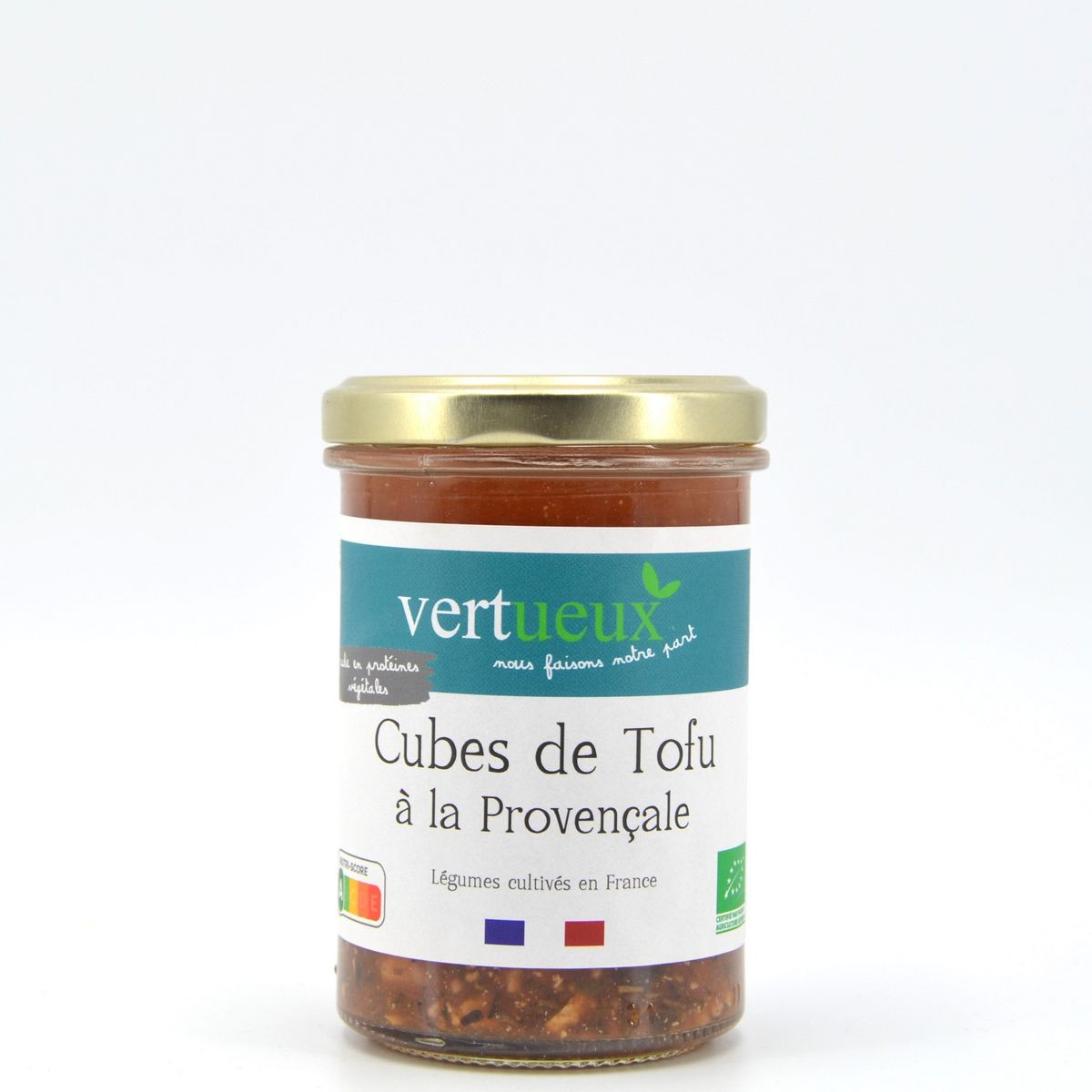 VERTUEUX Cubes de Tofu à la provençale bio 180g
