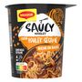 Voir la diapositive 2 : MAGGI Cup nouille instantanée japonaise saveur poulet sésame Saucy Noodles 1 personne 75g