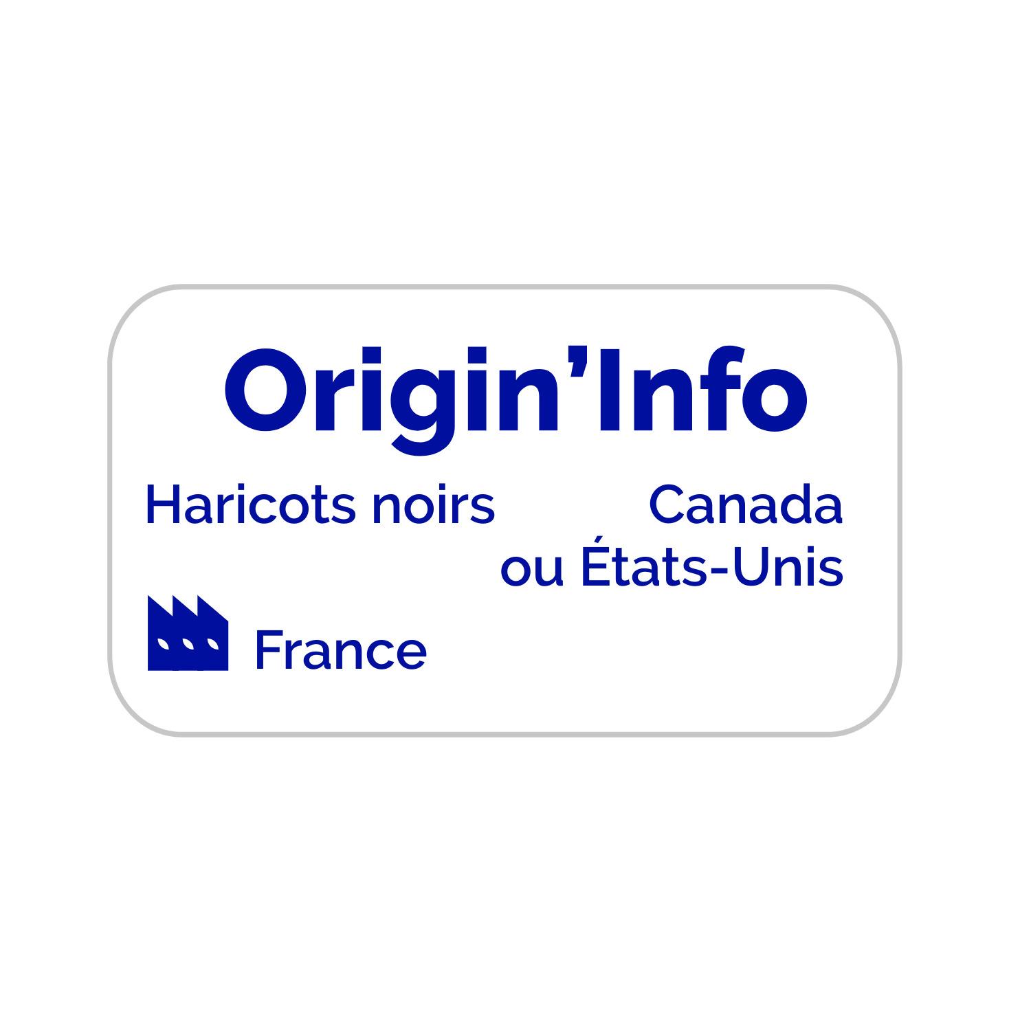 Voir la diapositive 2 : D'AUCY Haricots noirs cuisson vapeur 2 boîtes 2x130g