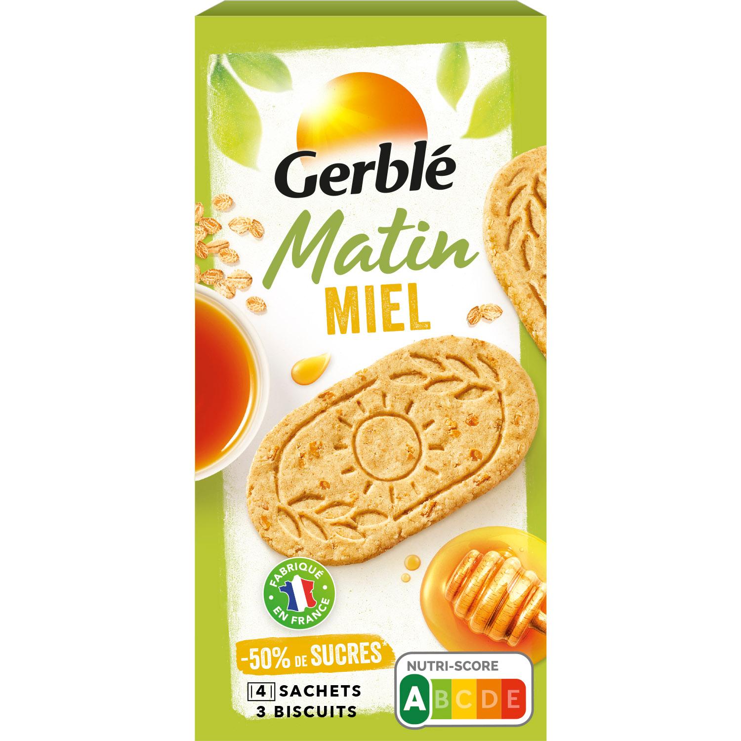 GERBLE Biscuit aux céréales et au miel 200g