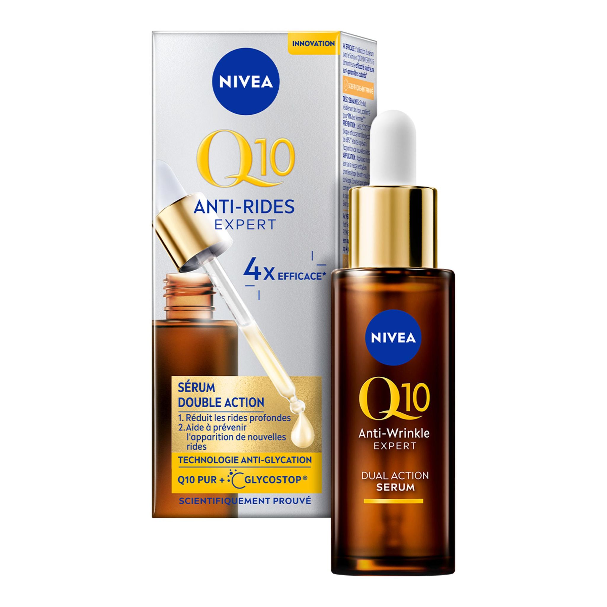 Voir la diapositive 2 : NIVEA Q10 sérum anti-rides double action 30ml