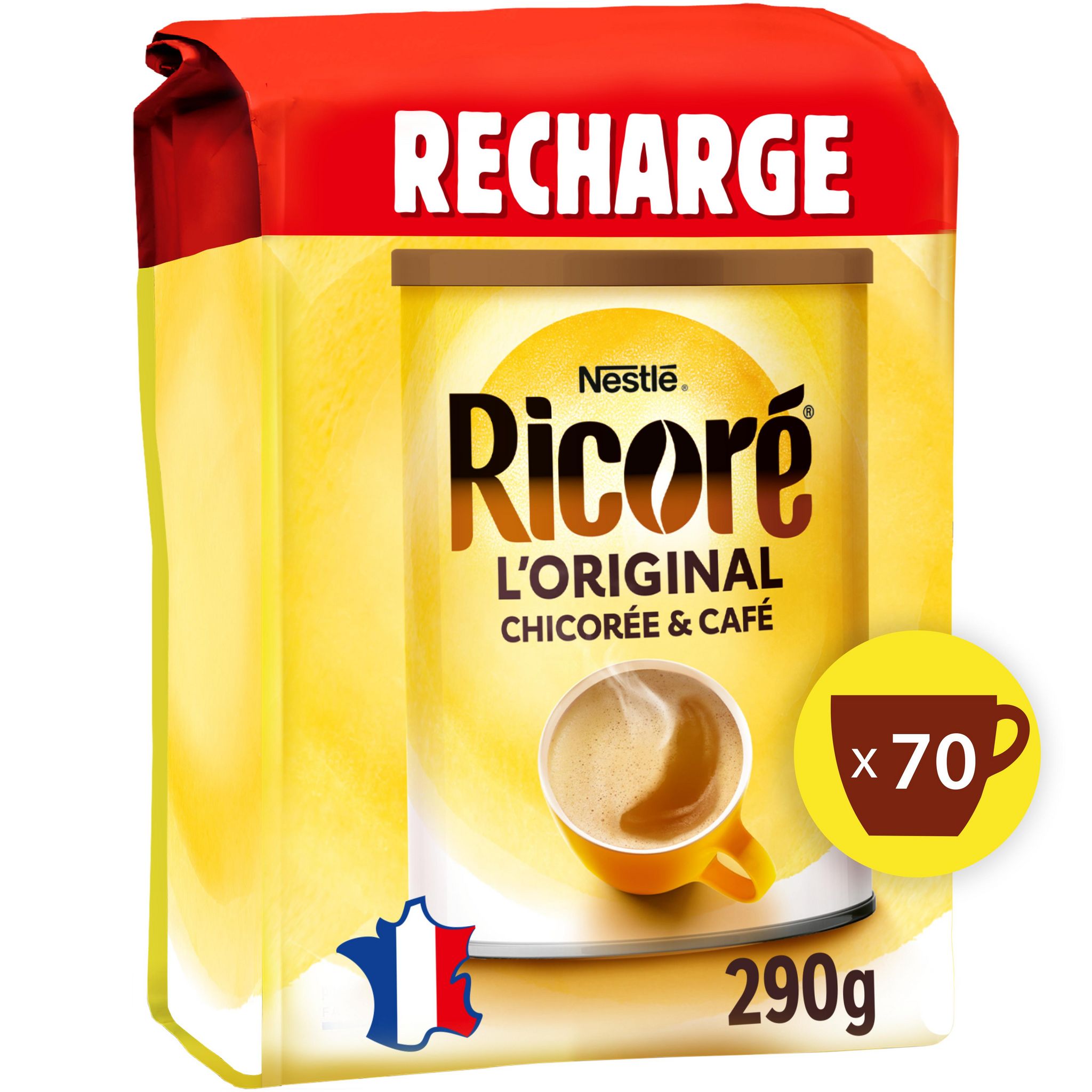 RICORE Café chicorée soluble original 70 tasses 290g