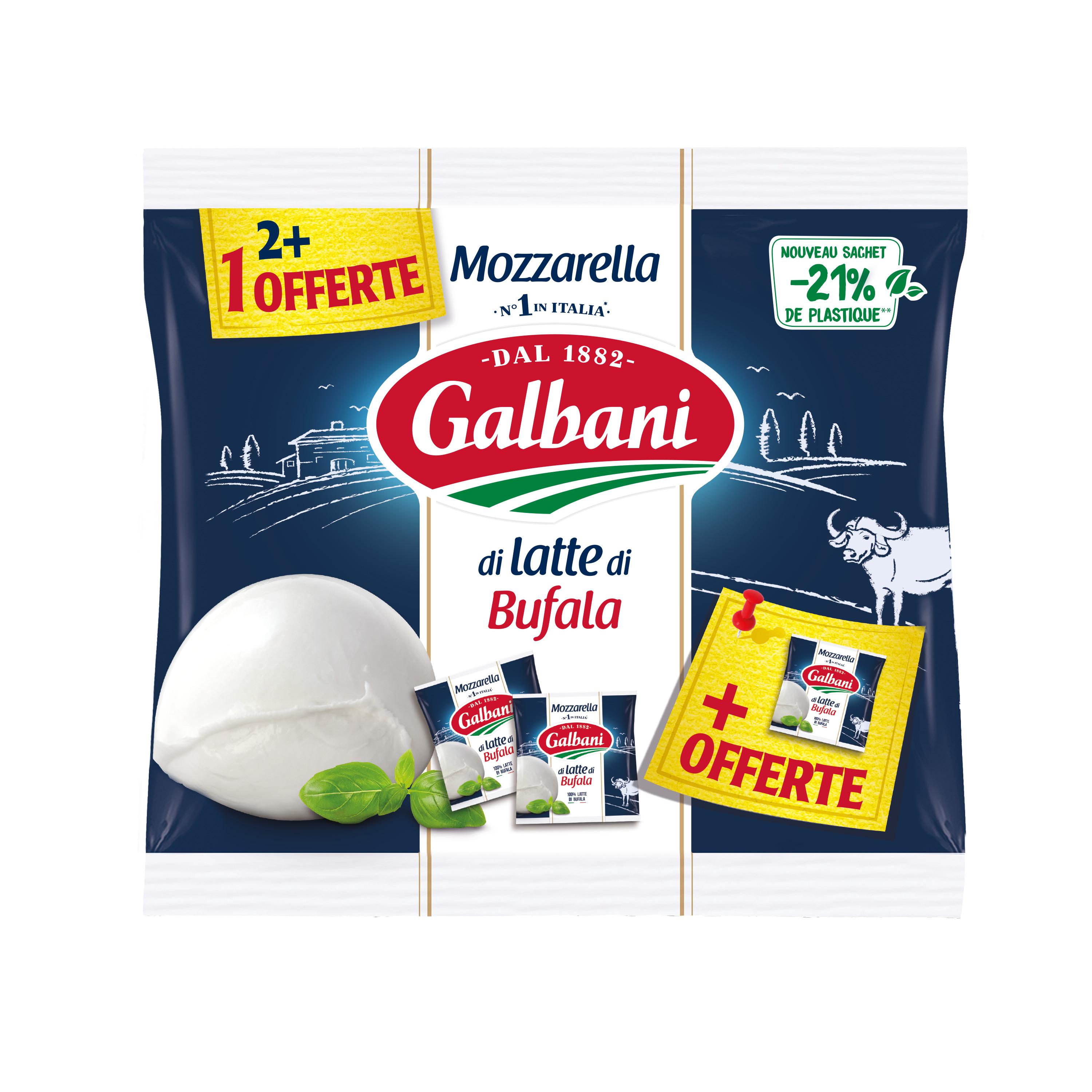 GALBANI Mozzarella bufala 2 +1 offert 125 g
