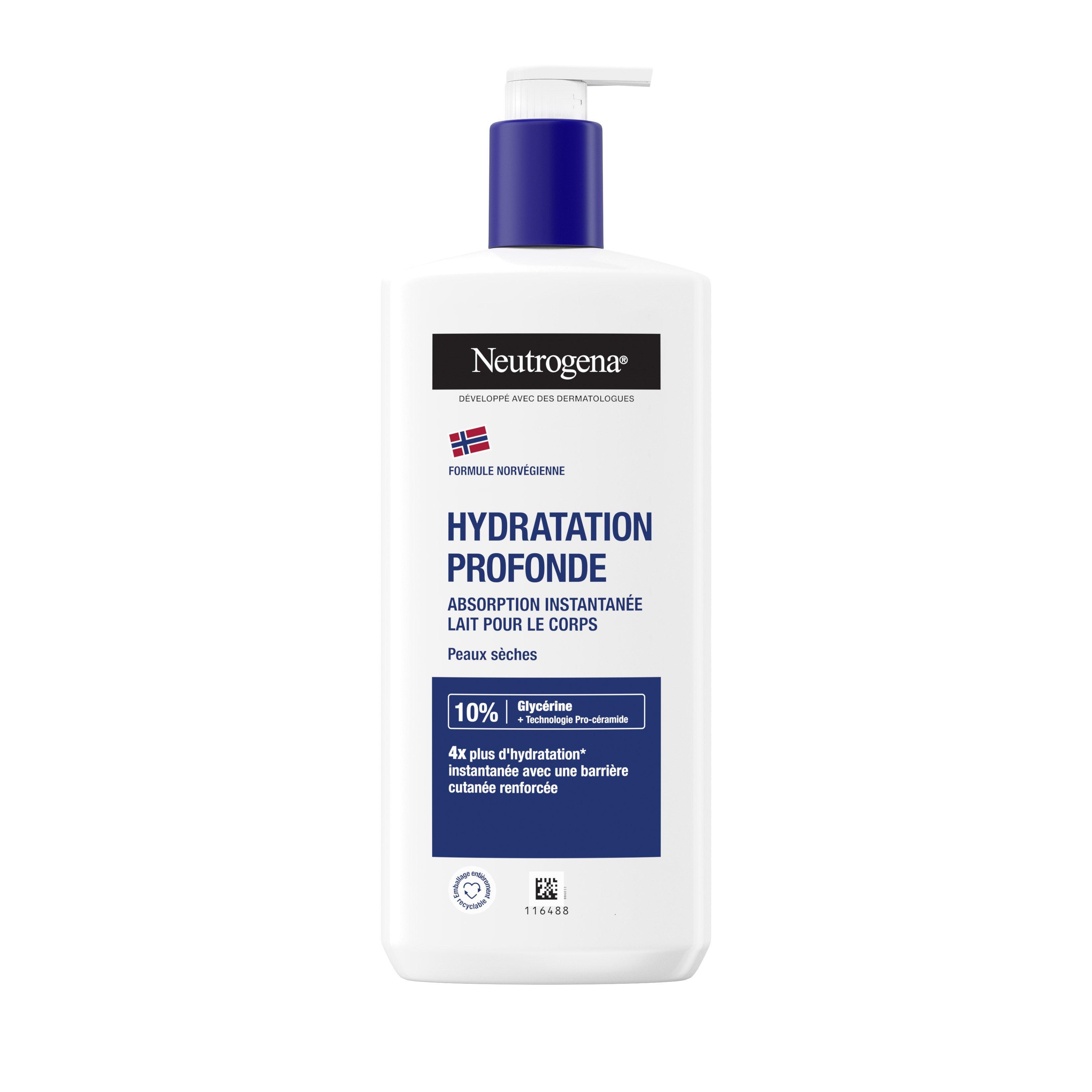 Voir la diapositive 2 : NEUTROGENA Lait corps hydratation profonde 72h 400ml