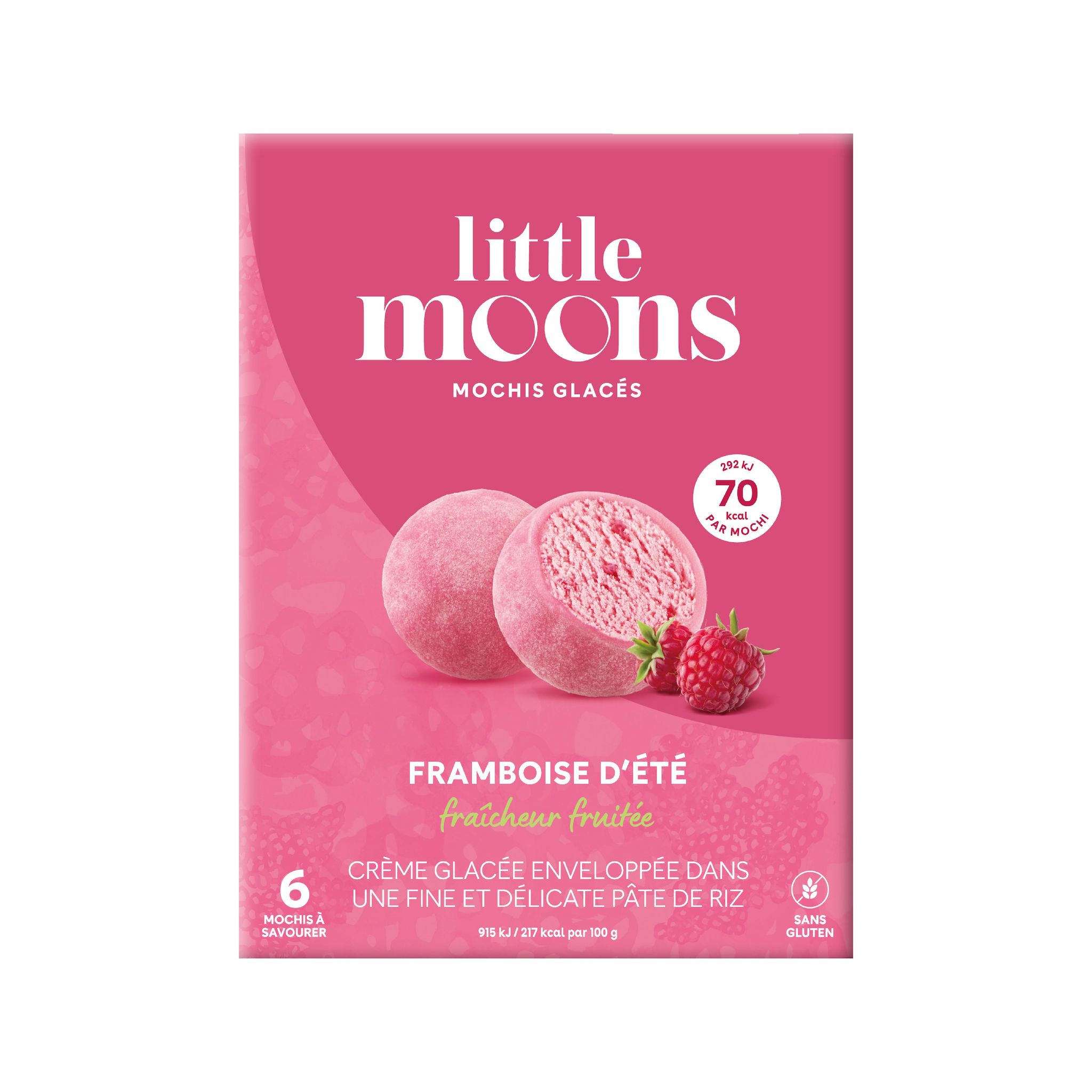 LITTLE MOONS mochi framboise 192g
