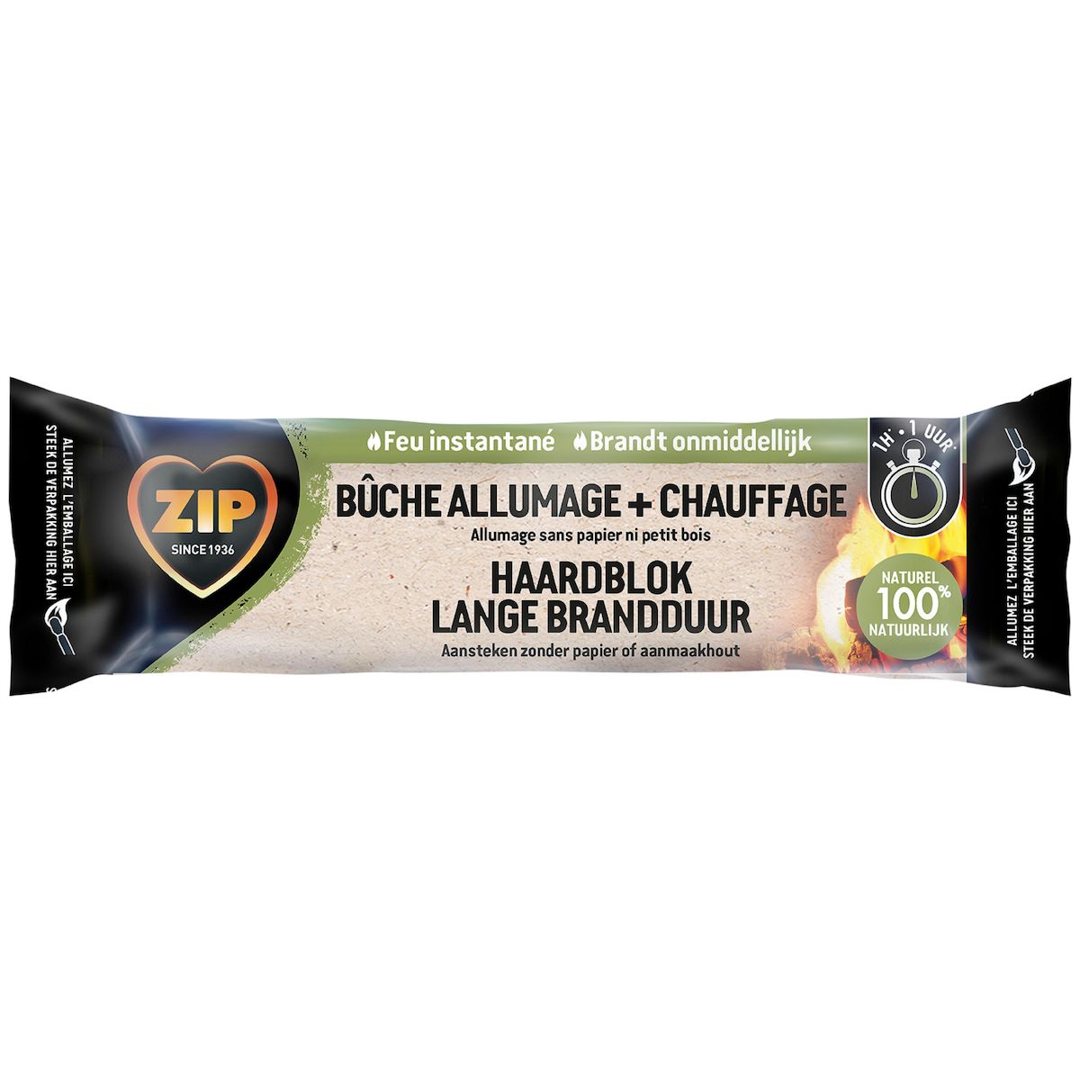 ZIP BUCHE D'ALLUMAGE + CHAUFFAGE 10