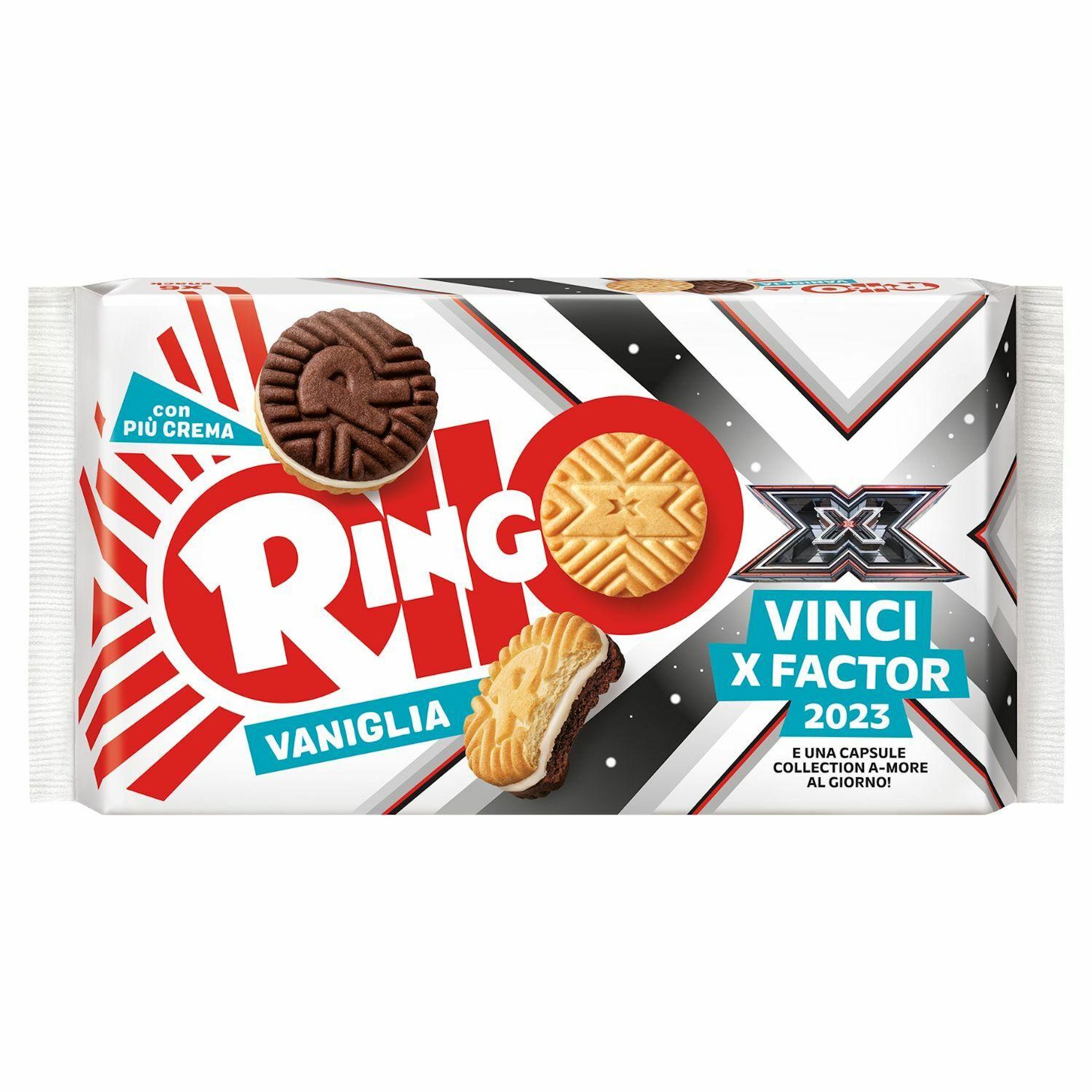 RINGO Biscuits avec garniture goût vanille édition x factor 330g