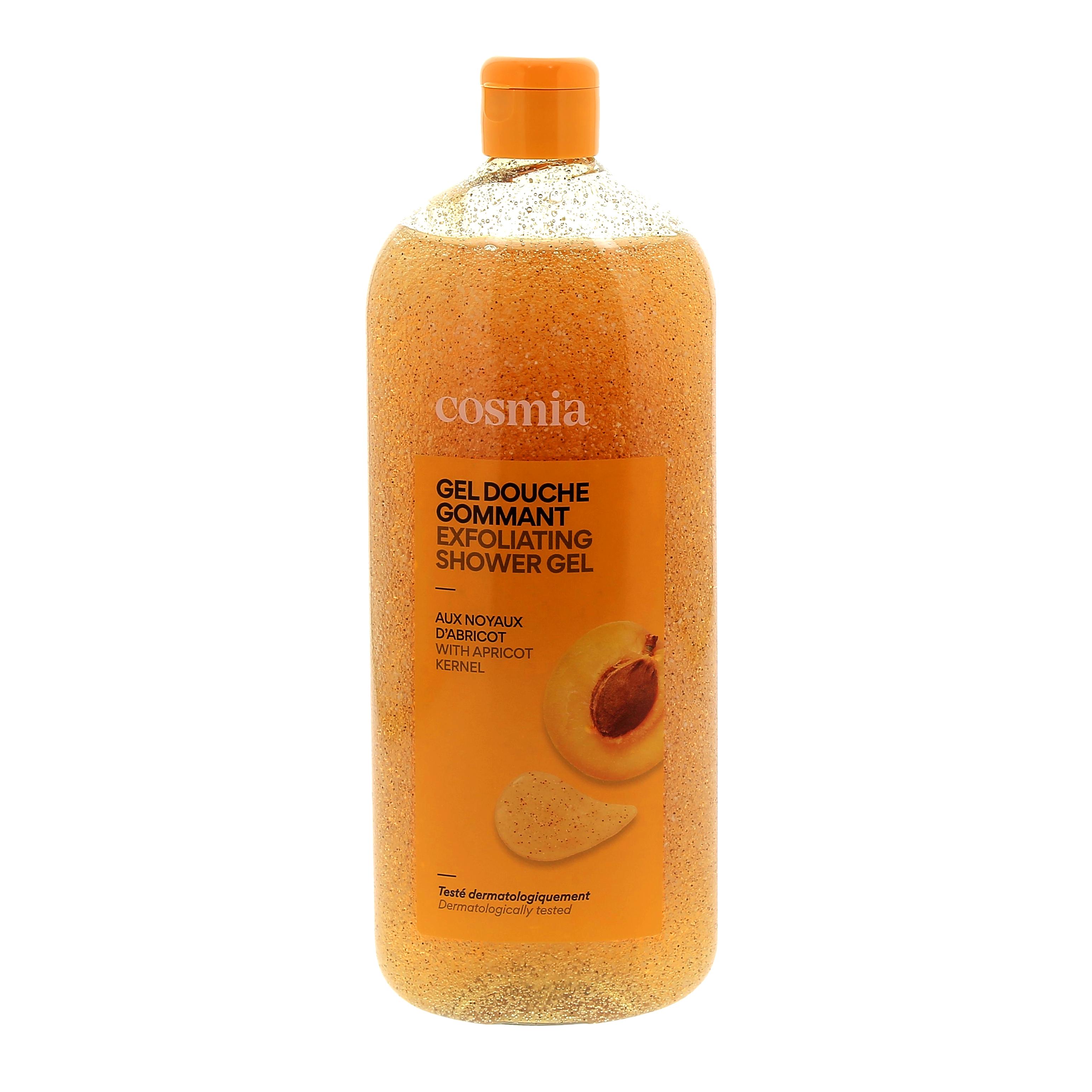 Voir la diapositive 3 : COSMIA Gel douche gommant aux noyaux d'abricot 750ml