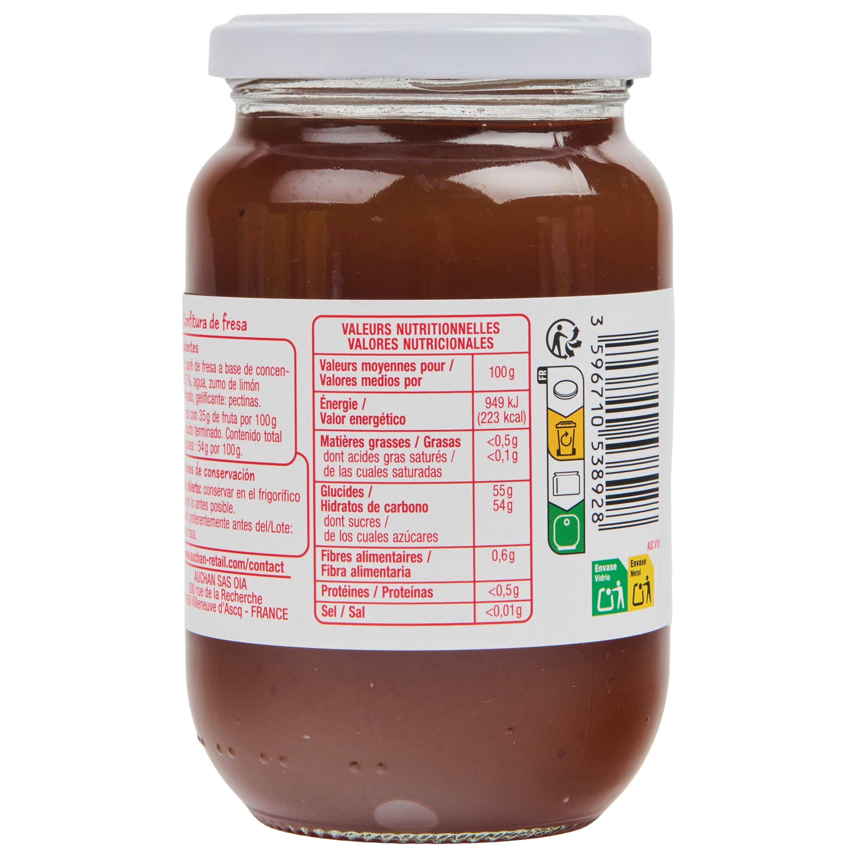Voir la diapositive 2 : POUCE Confiture à la fraise 450g