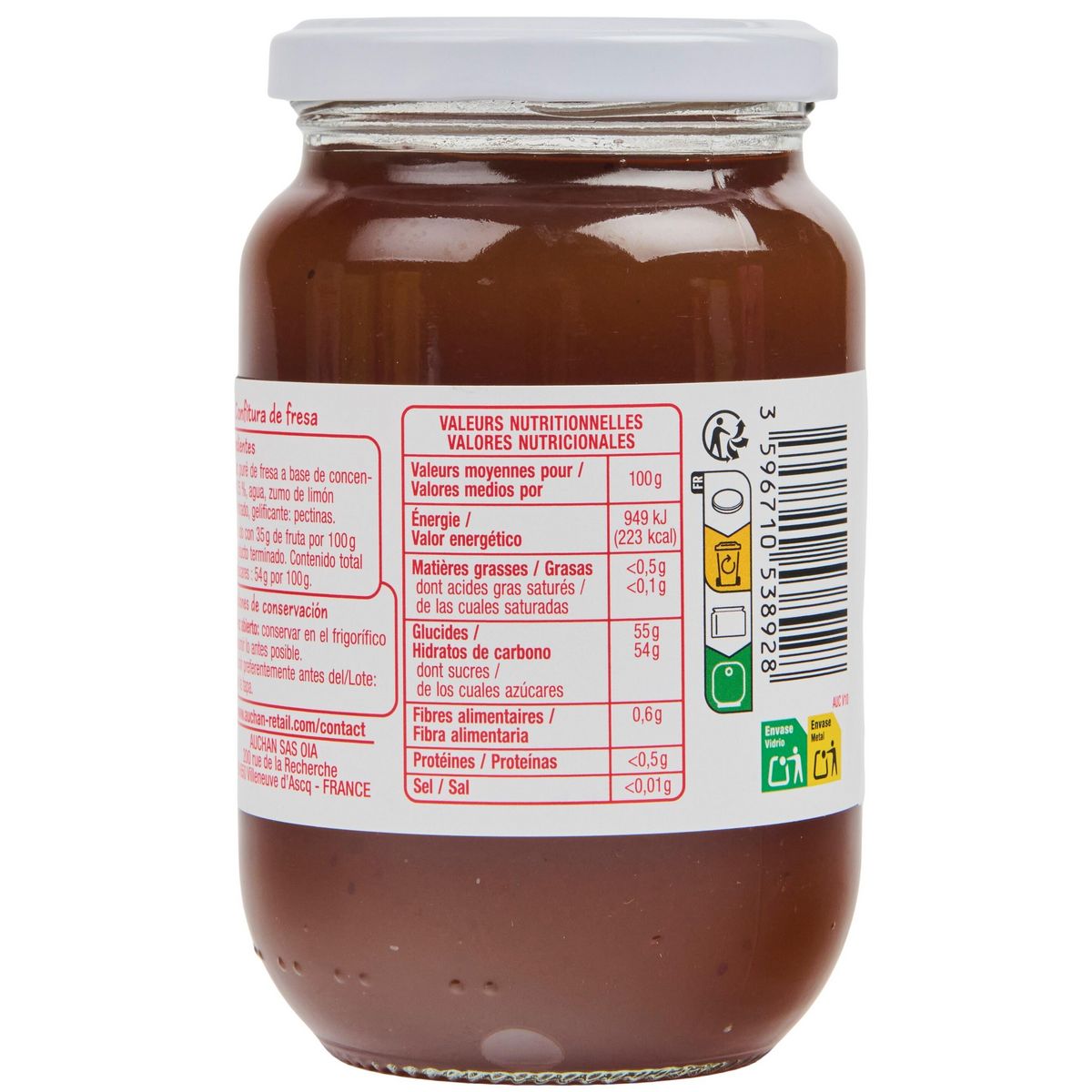 POUCE Confiture à la fraise 450g