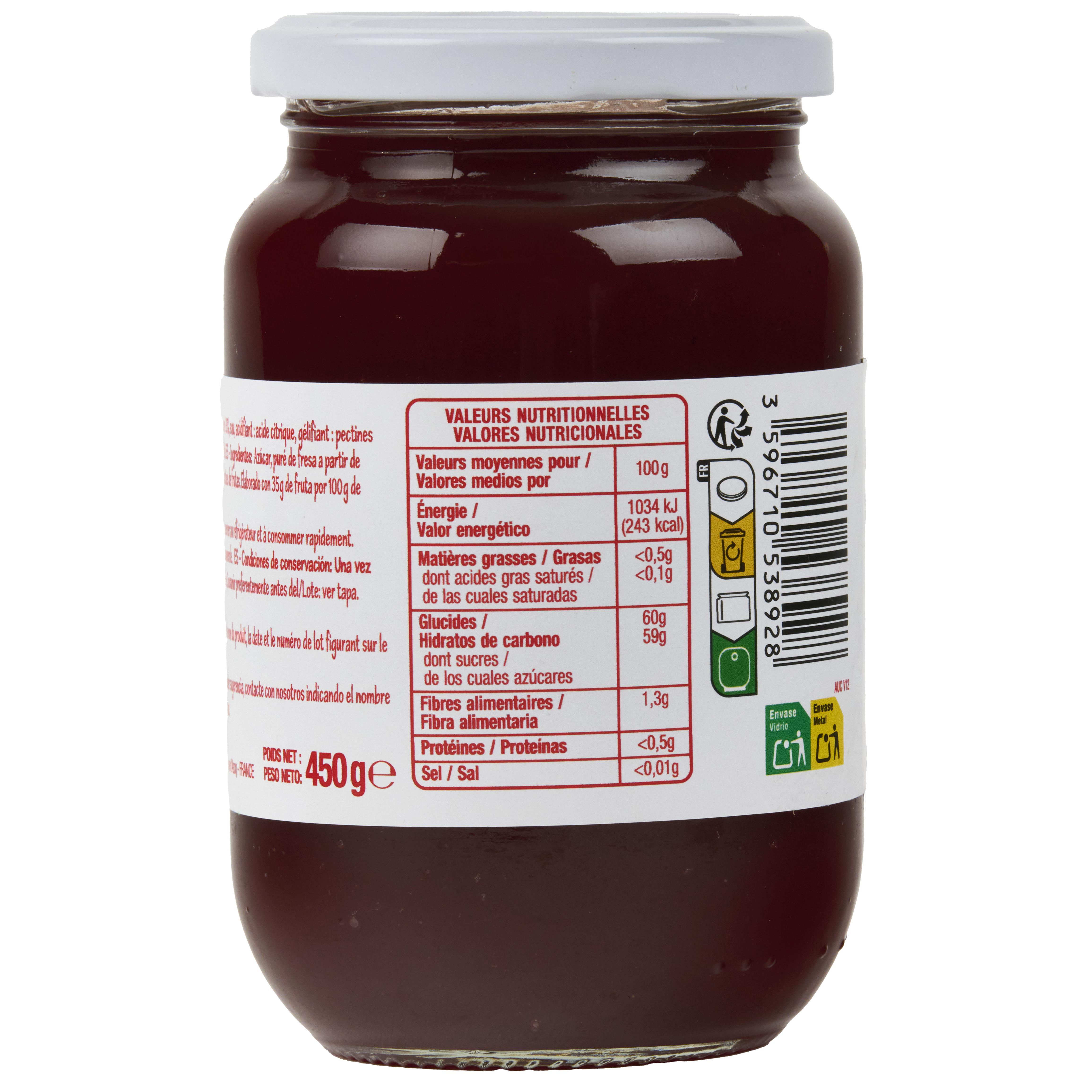 Voir la diapositive 5 : POUCE Préparation de fraises 450g