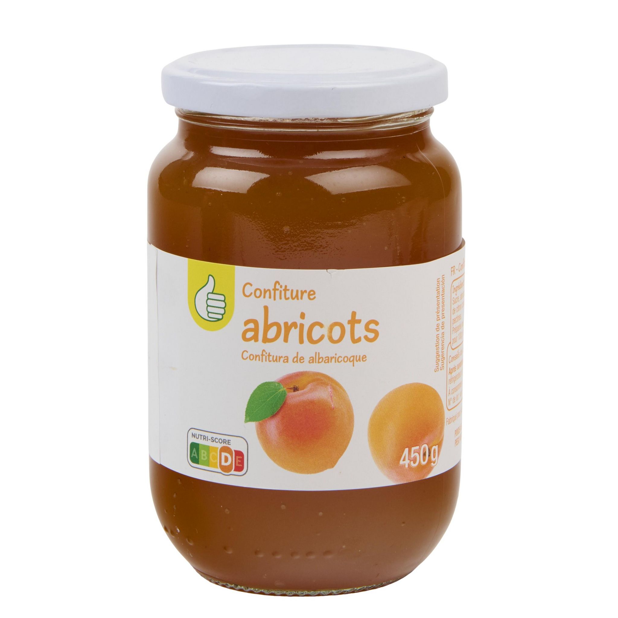 Voir la diapositive 5 : POUCE Confiture abricots 450g