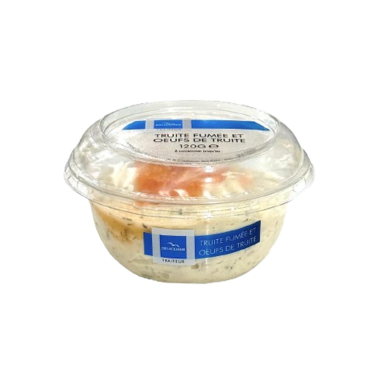 Voir la diapositive 2 : DELICEMER Tartinable truite fumée et oeufs de truite 120g