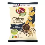 VICO Chips de lentilles Natur & Bon saveur sel et poivre 85g