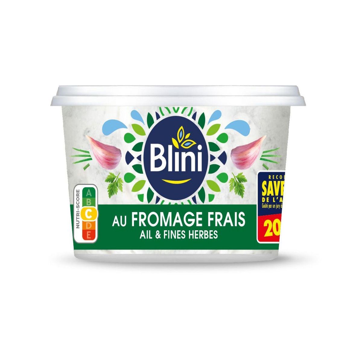 BLINI Recette fromagère au fromage frais, ail et fines herbes 150g