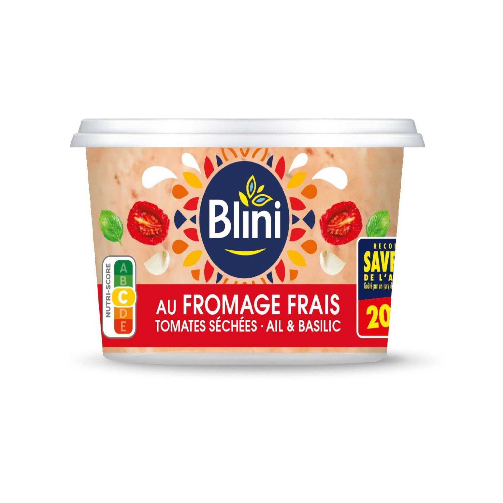 BLINI Fromage frais tomates séchées ail et basilic 150g
