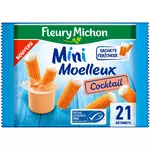 FLEURY MICHON Mini Moelleux Bâtonnets de surimi sauce cocktail 21 bâtonnets 230g