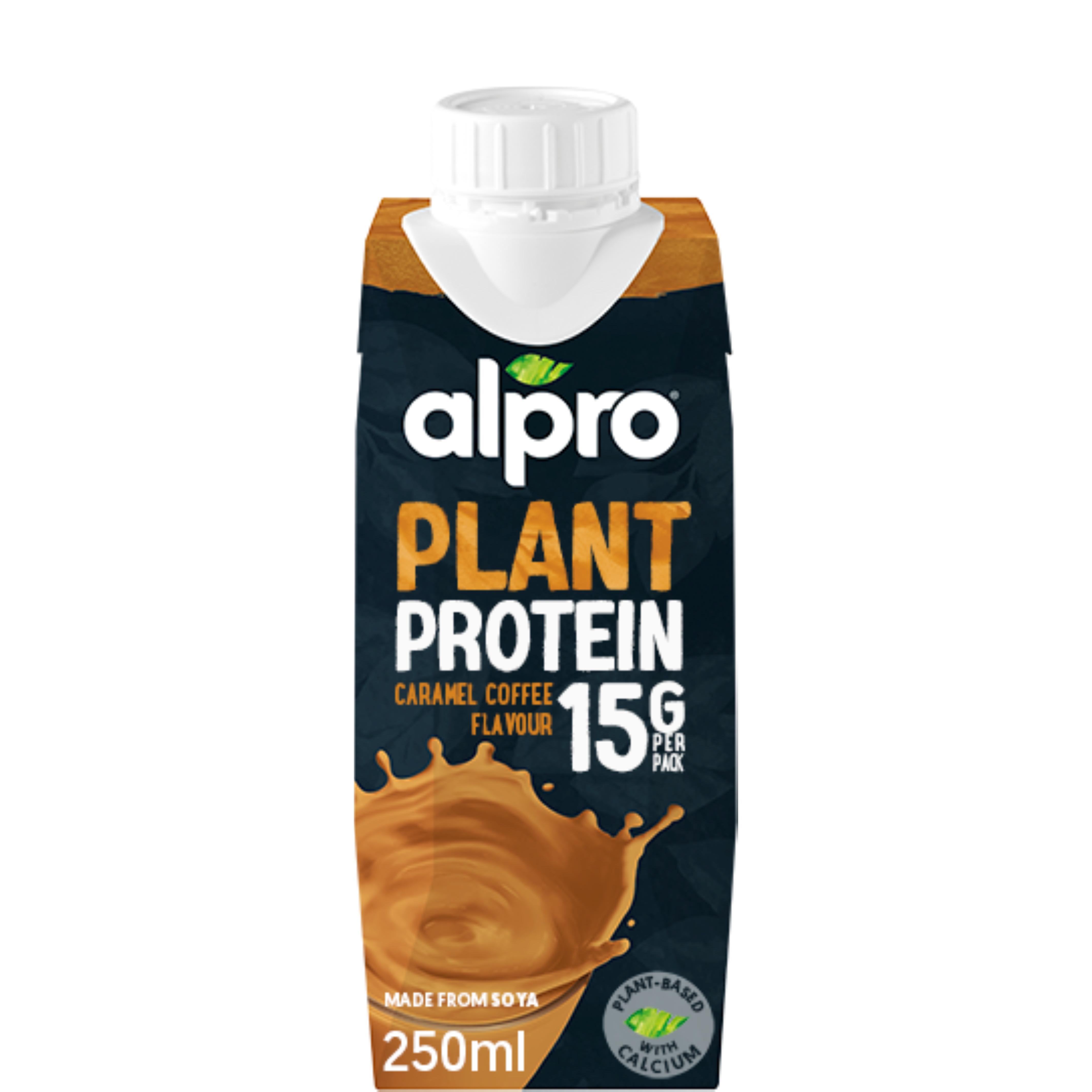 ALPRO Boisson végétale au soja protéine saveur caramel café 250ml