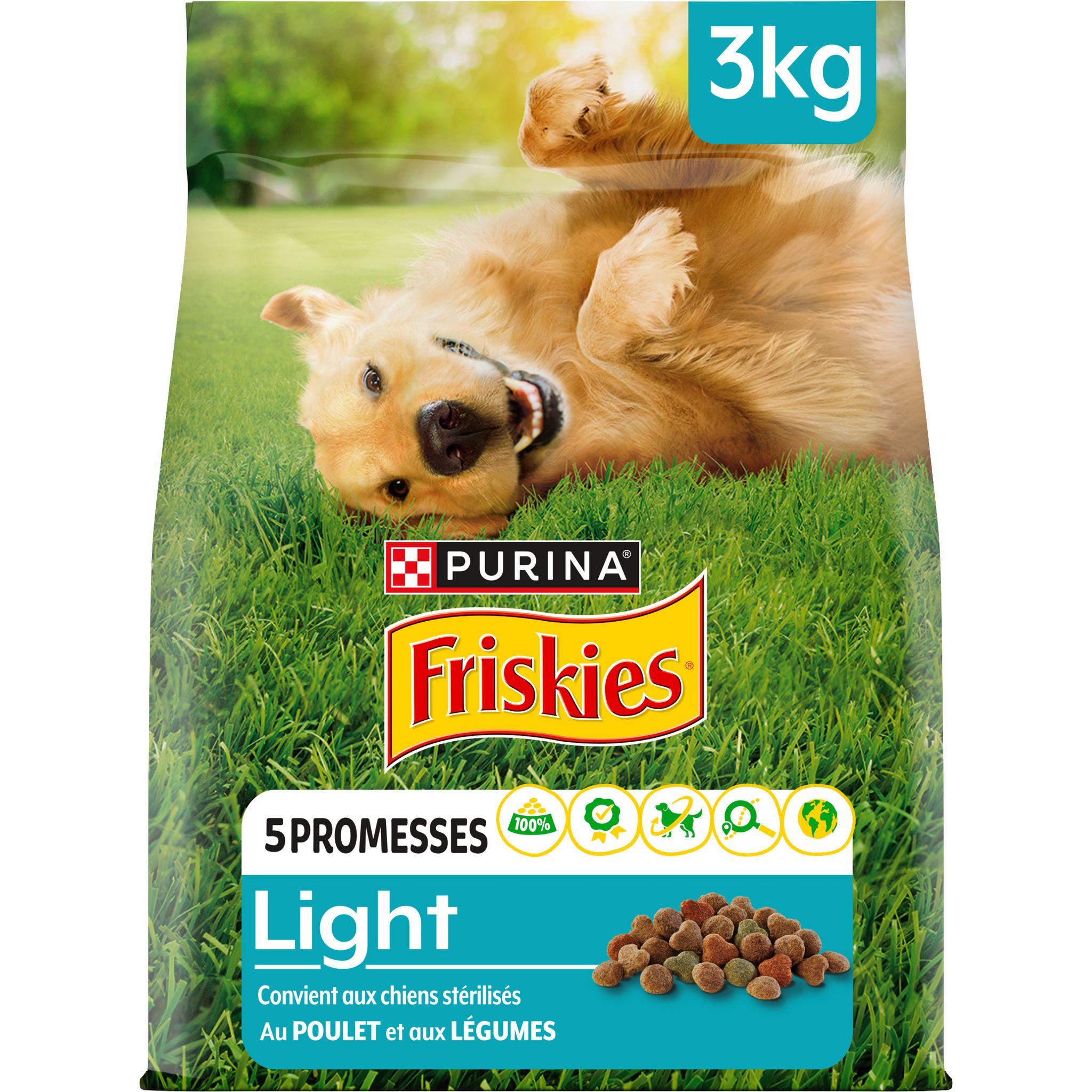 FRISKIES Croquettes Au Poulet Et Légumes Pour Chien Stérilisé 3kg Pas ...