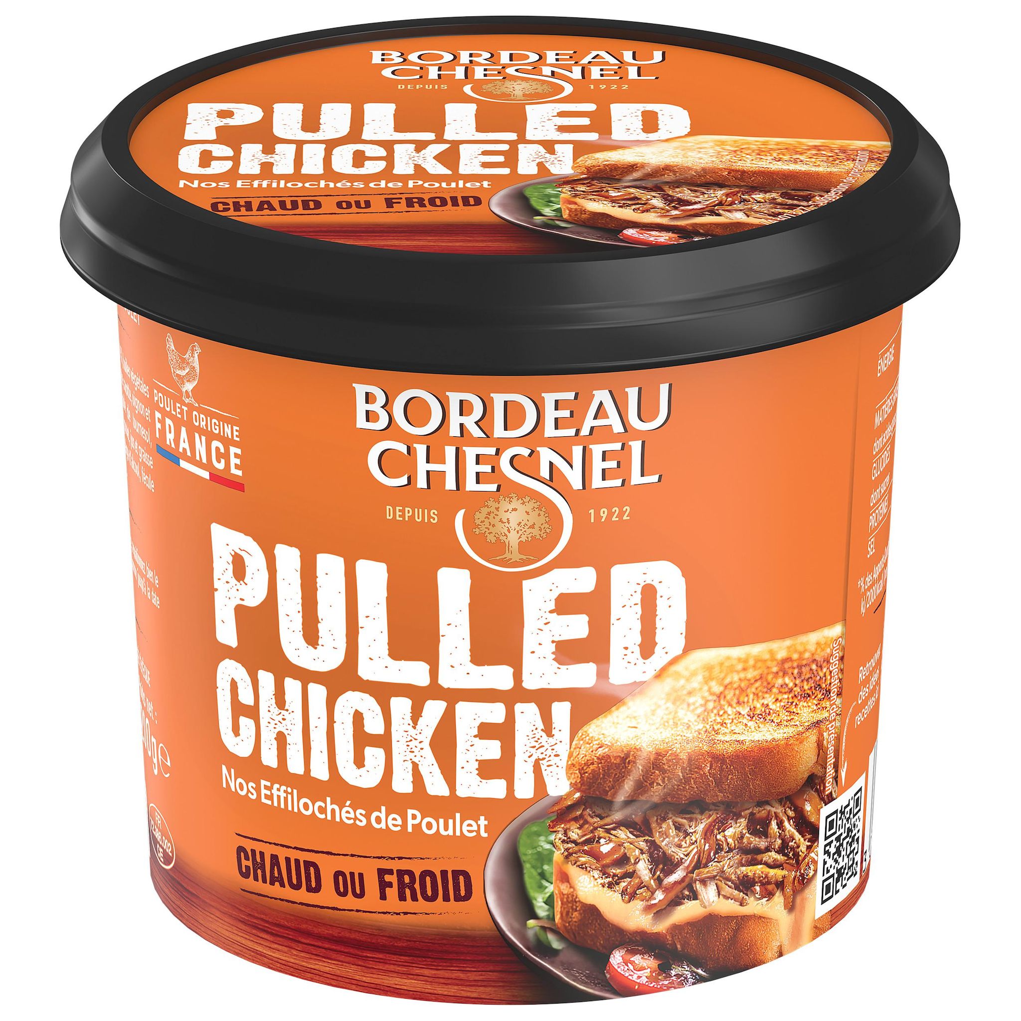 BORDEAU CHESNEL Nos effilochés de poulet pulled chicken 200g