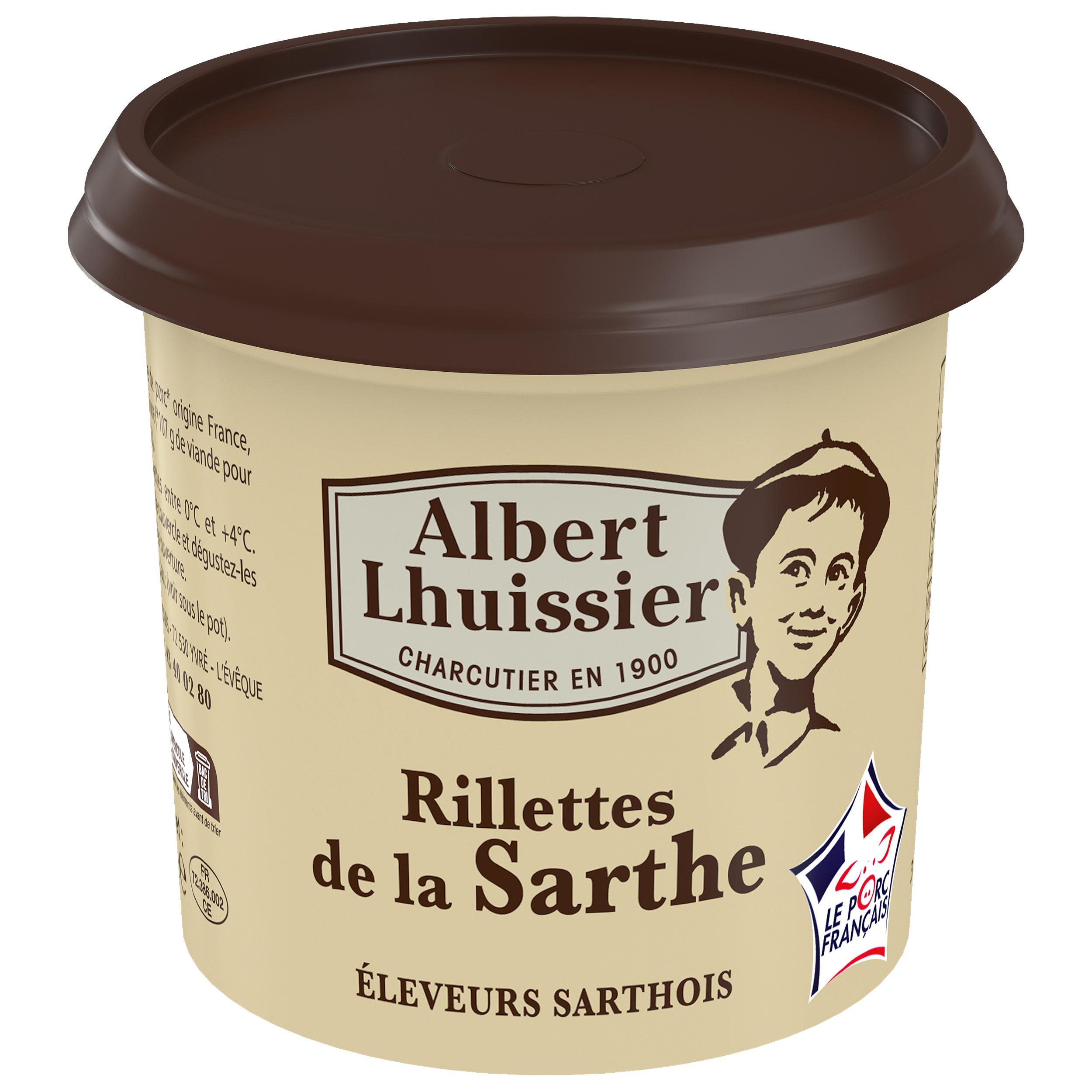 ALBERT LHUISSIER Rillettes de la Sarthe de porc Français 220g