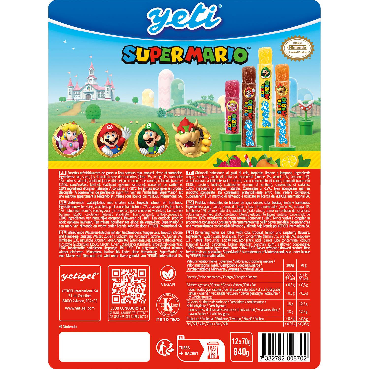 Voir la diapositive 2 : YETI Super mario 12 pièces 840g