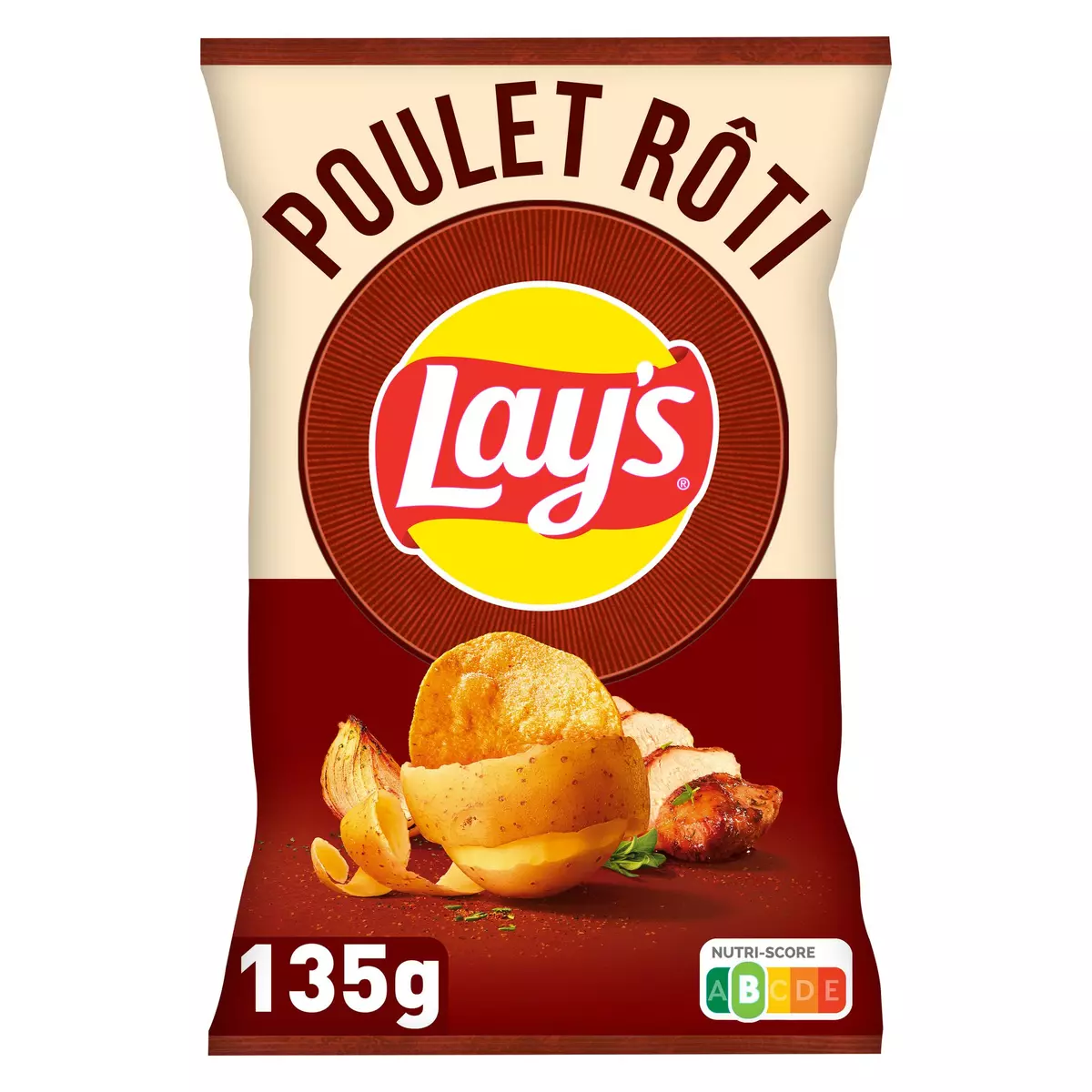 LAY'S Chips poulet rôti 135g
