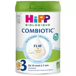 HIPP Combiotic FLM Lait de croissance 3 bio en poudre dès 10 mois 800g