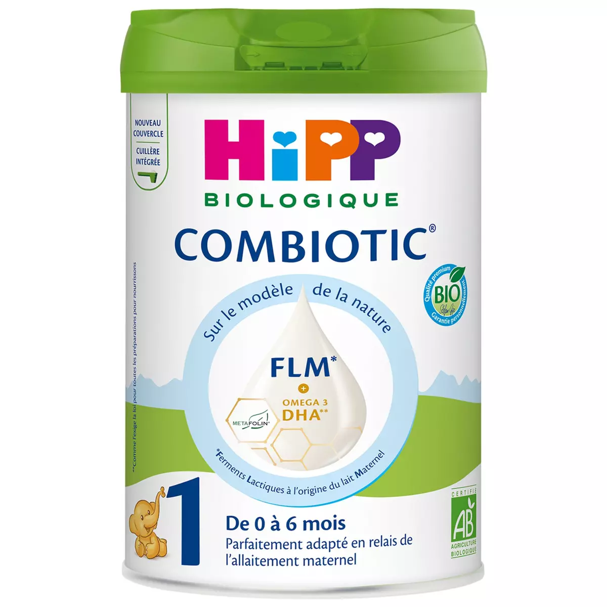 HIPP Combiotic FLM Lait bio en poudre 1er âge dès la naissance 800g