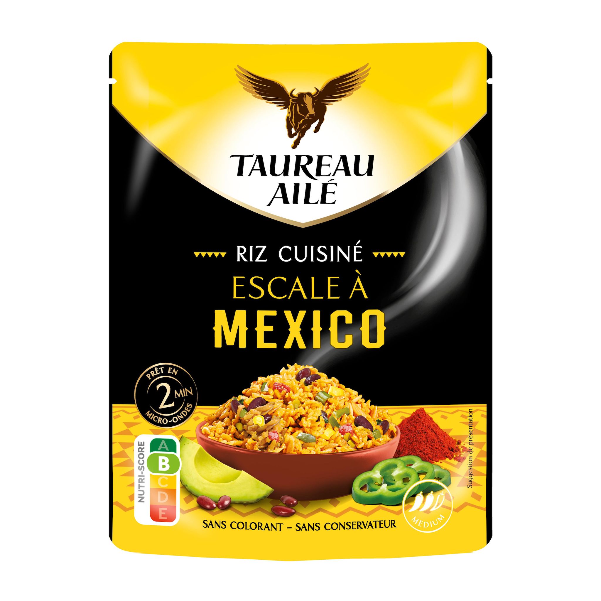 TAUREAU AILE Riz cuisiné à la mexicaine sachet express 220g