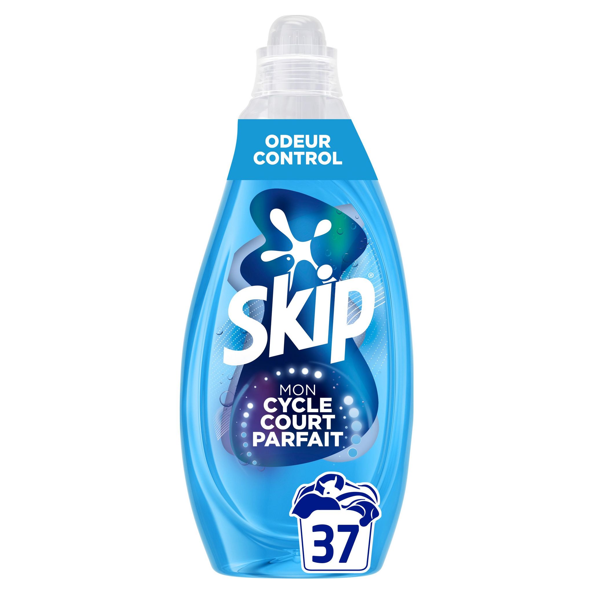 Voir la diapositive 3 : SKIP Lessive Liquide Cycle court Odeur Control 37 lavages 1,5l