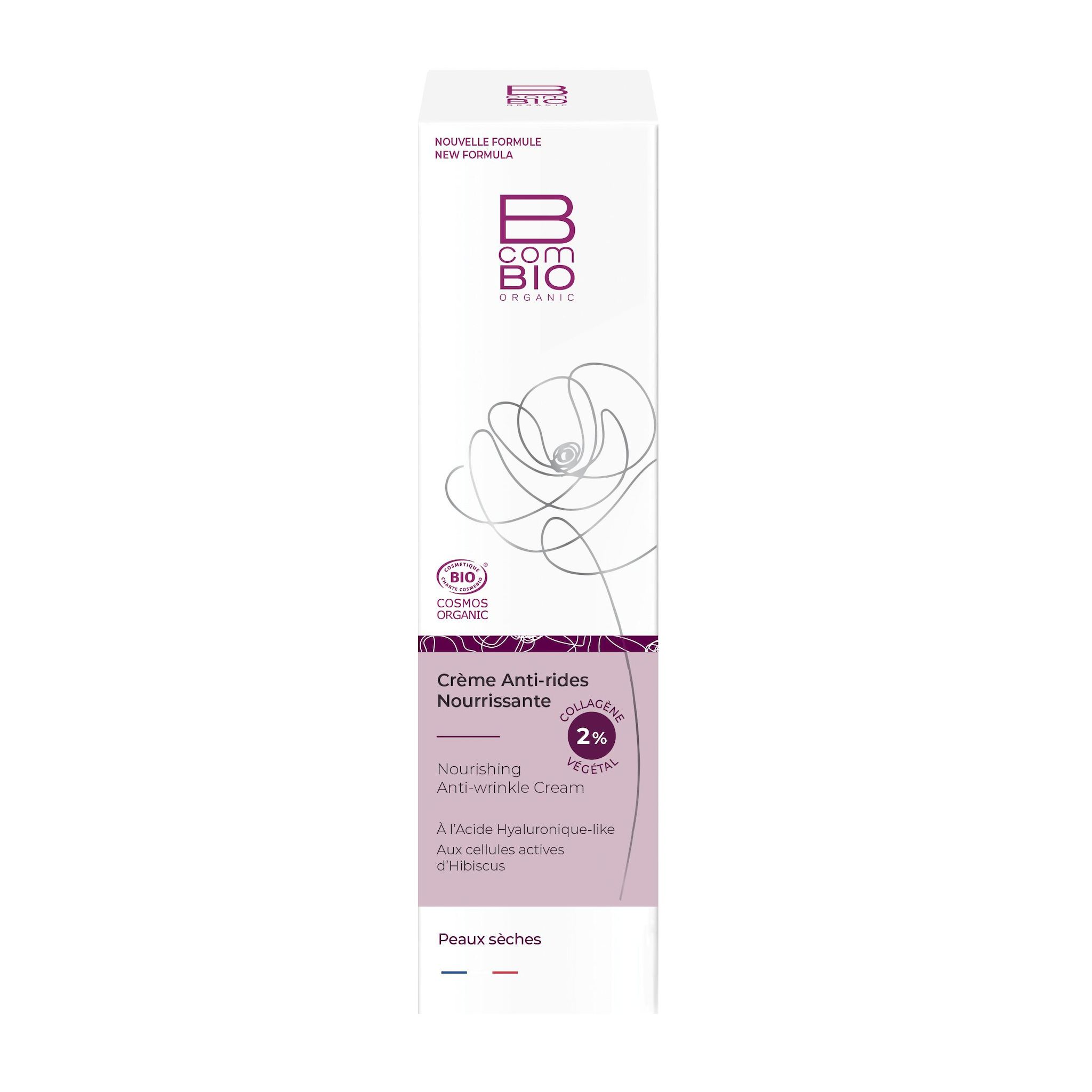 Voir la diapositive 2 : BCOMBIO Crème anti rides nourrissante bio 50ml