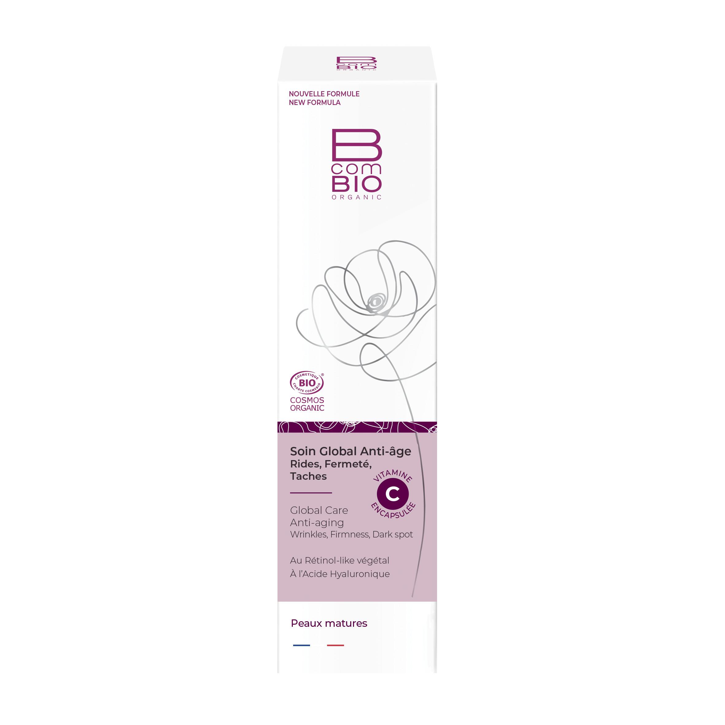 Voir la diapositive 2 : BCOMBIO Soin anti âge 50ml