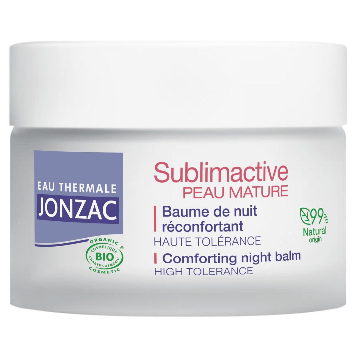 JONZAC Sublimactive Peau mature Baume de nuit réconfortant bio 50ml