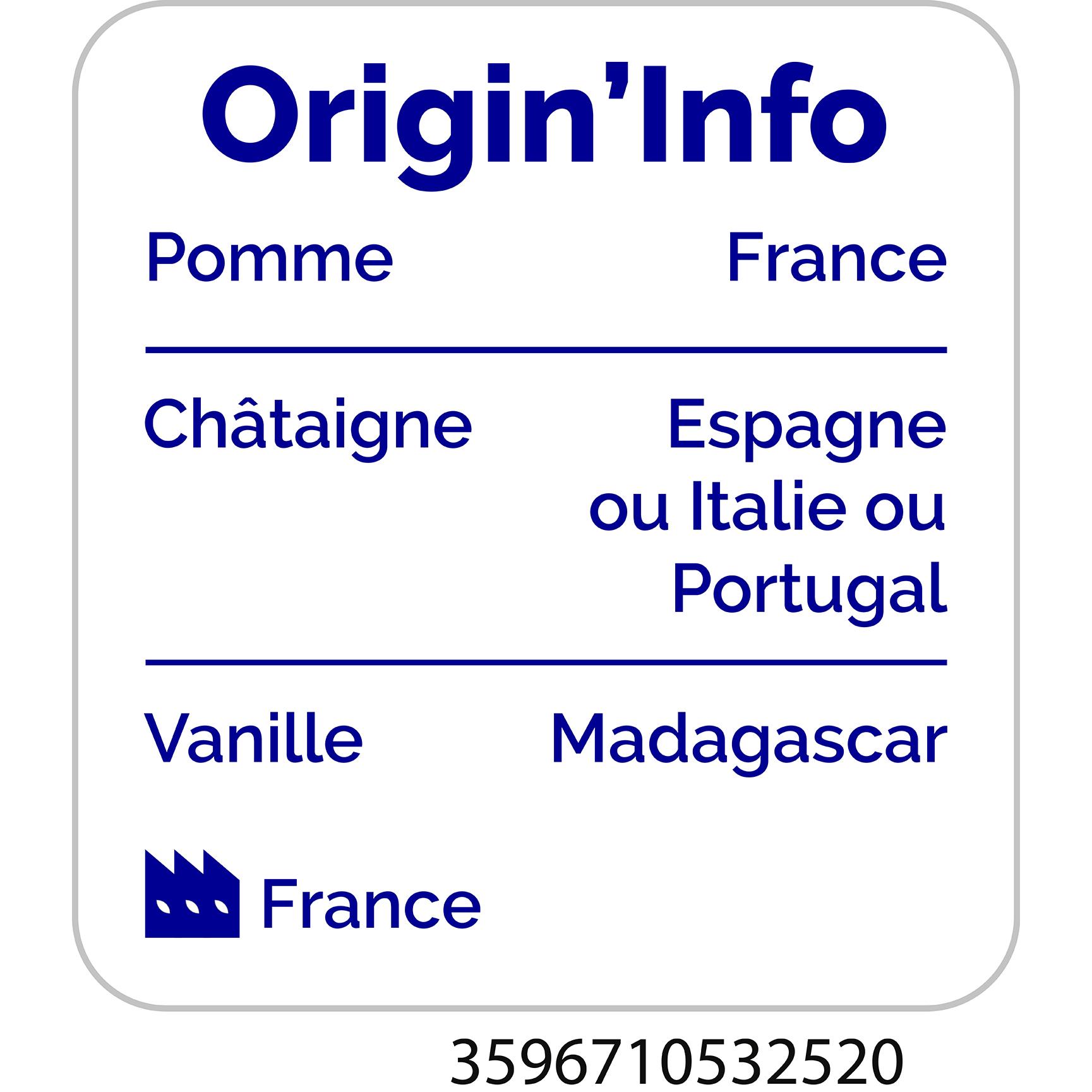 Voir la diapositive 2 : AUCHAN BIO Coupelles de purée pommes et châtaignes 4 coupelles 4x100g