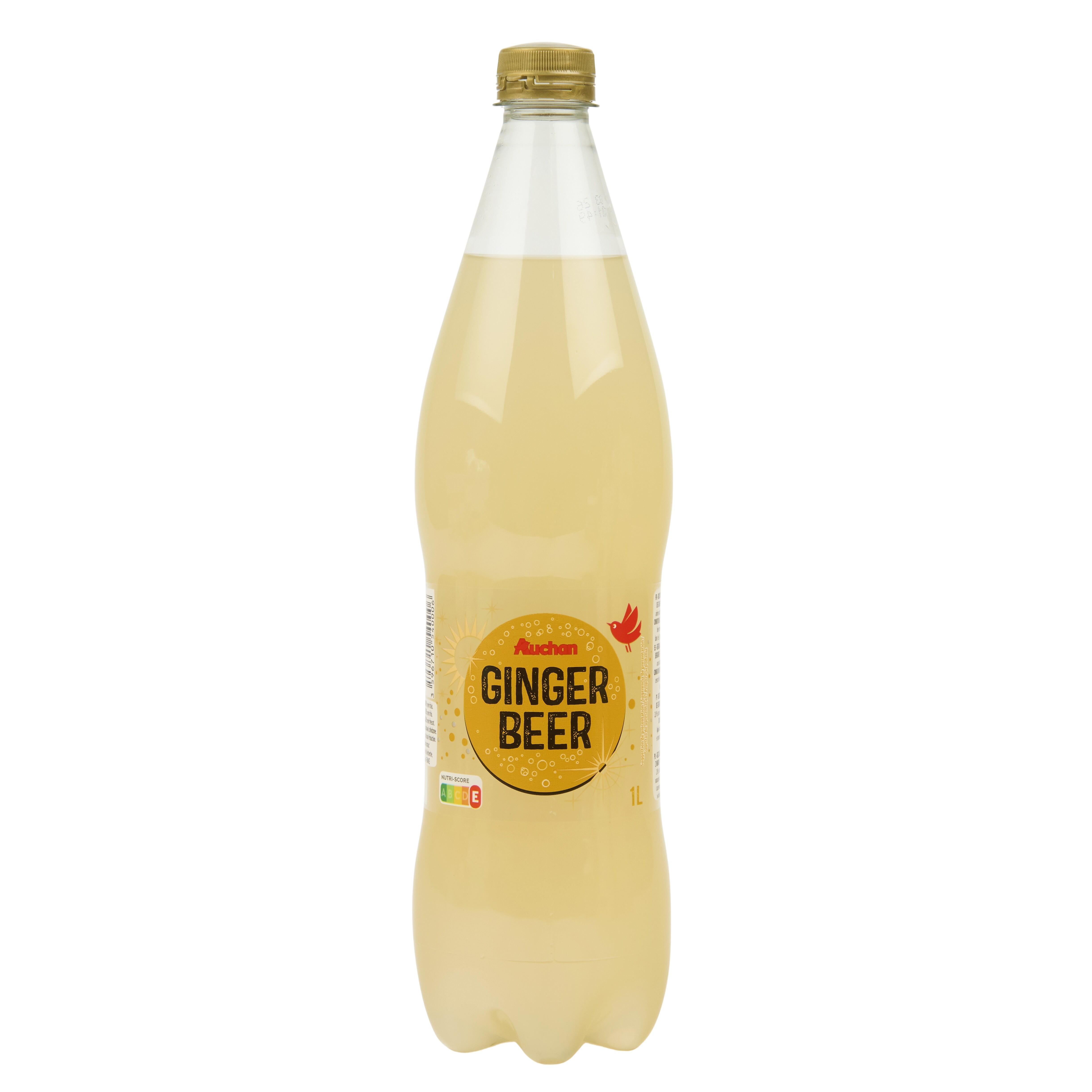 Voir la diapositive 4 : AUCHAN Boisson gazeuse au ginger beer 1l