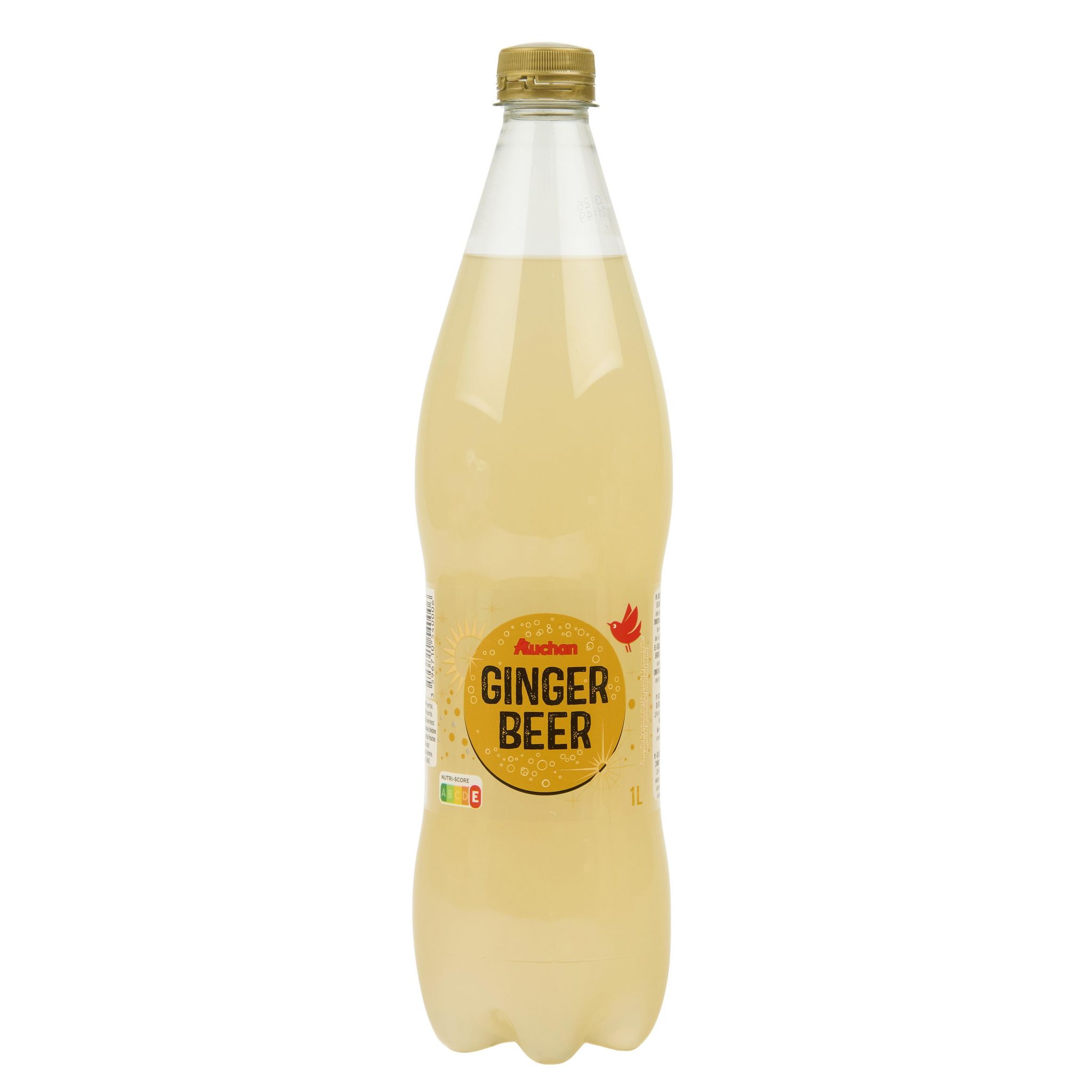 Voir la diapositive 4 : AUCHAN Boisson gazeuse au ginger beer 1l