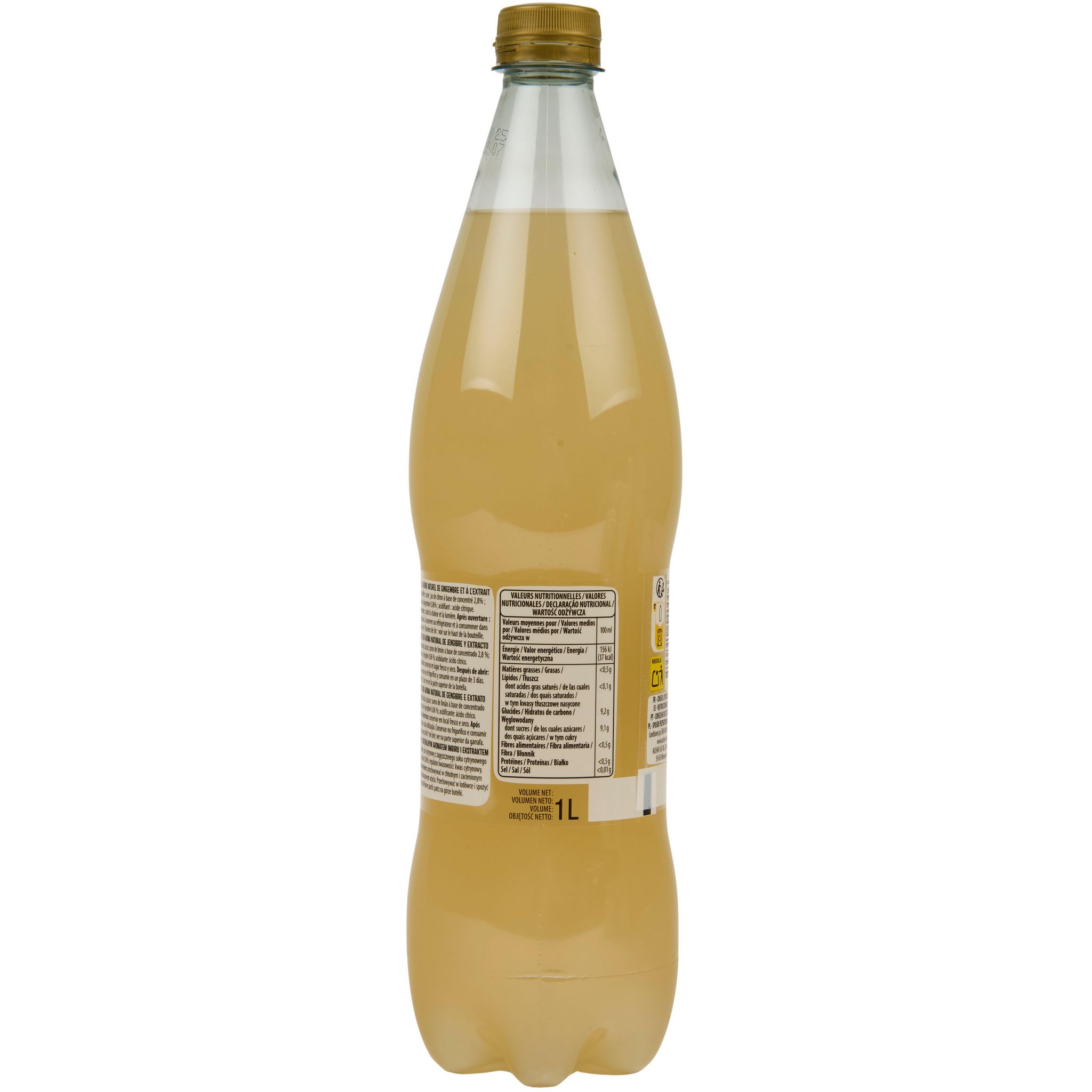 Voir la diapositive 5 : AUCHAN Boisson gazeuse au ginger beer 1l