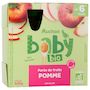 Voir la diapositive 3 : AUCHAN BABY BIO Gourde purée de fruits à la pomme dès 6 mois 4x85g