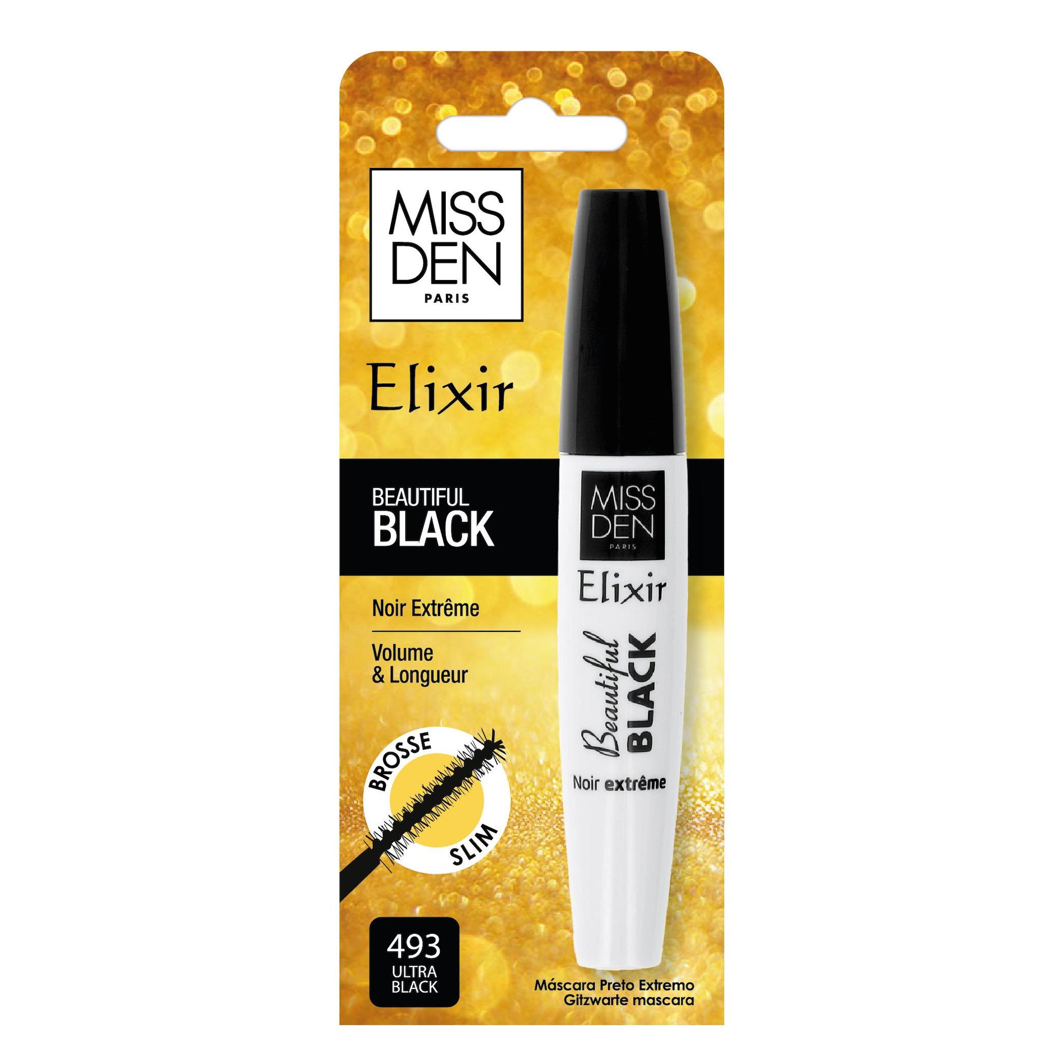 MISS DEN Elixir Beautiful Black mascara 493 ultra black 12ml