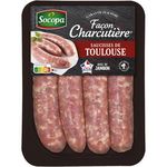 SOCOPA Saucisse de Toulouse façon charcutière 4 pièces 400g