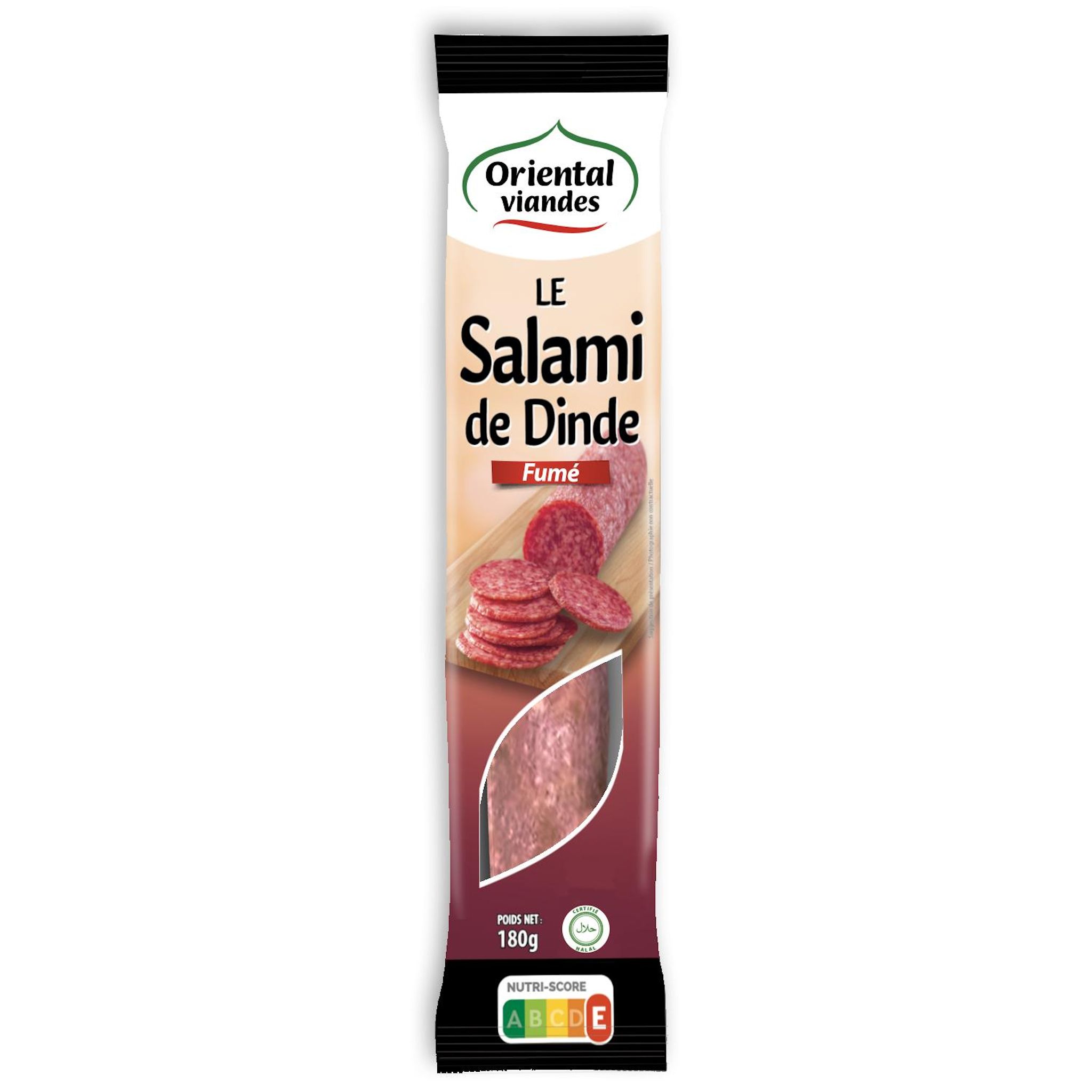 ORIENTAL VIANDES Salami de dinde fumé halal 180g