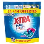 X-TRA Lessive capsules trio 34+14 offert