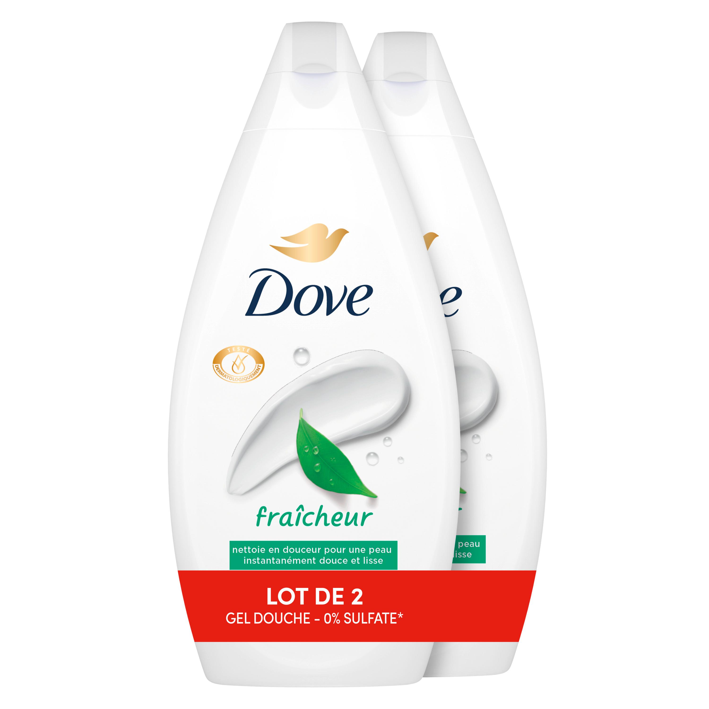 DOVE Gel douche fraîcheur 2x450ml